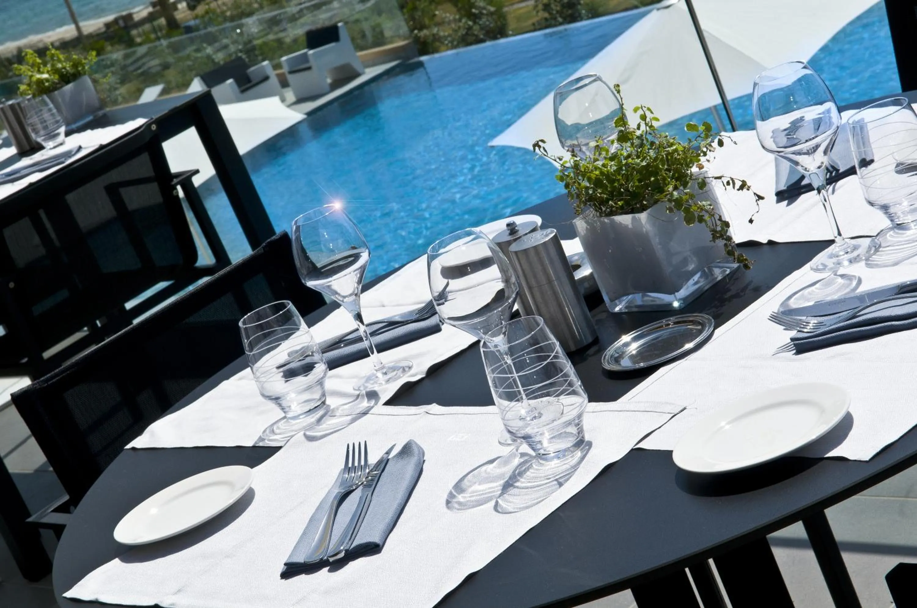 Patio in Radisson Blu Resort & Spa, Ajaccio Bay