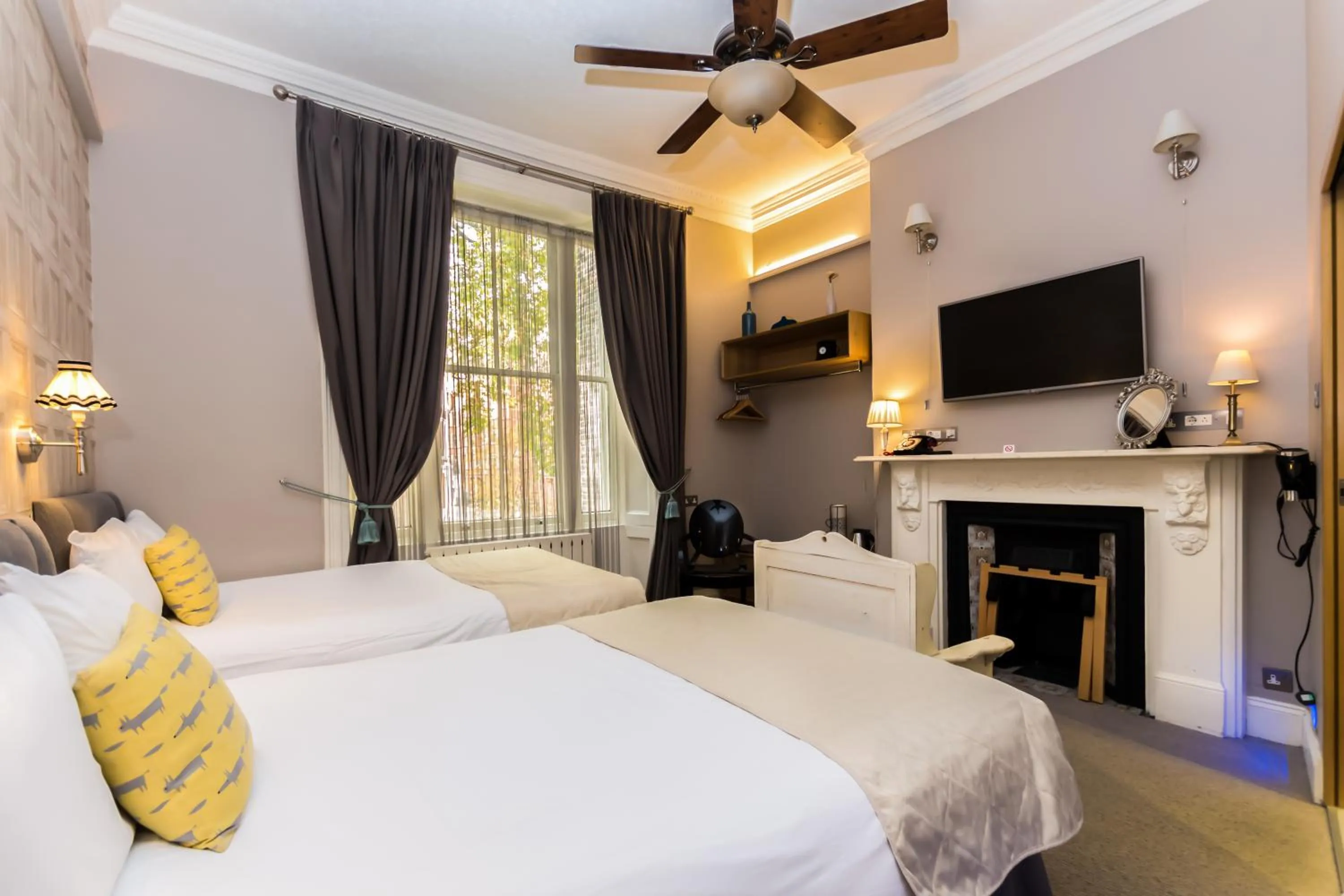 Bedroom, Bed in Arosfa Hotel London by Compass Hospitality