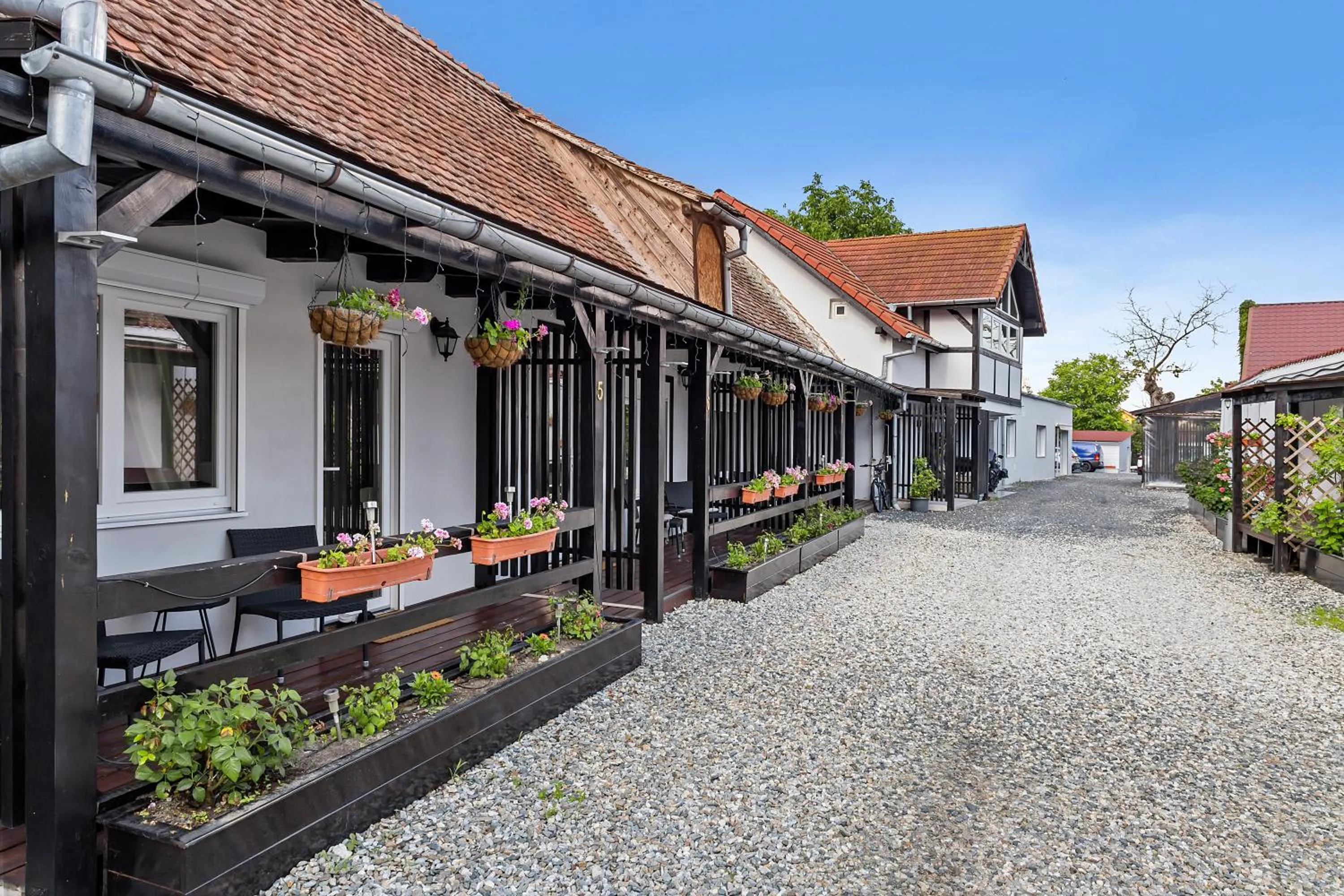 Inner courtyard view in Pensiunea Alina "Adults Only"