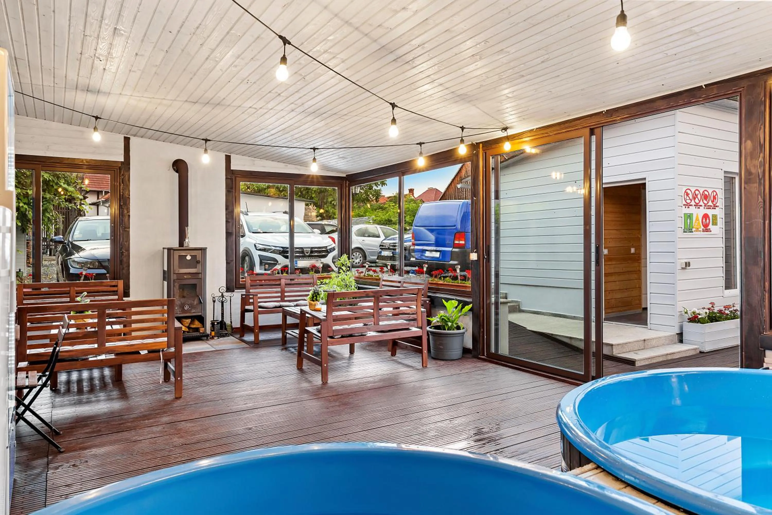 Hot Tub in Pensiunea Alina "Adults Only"