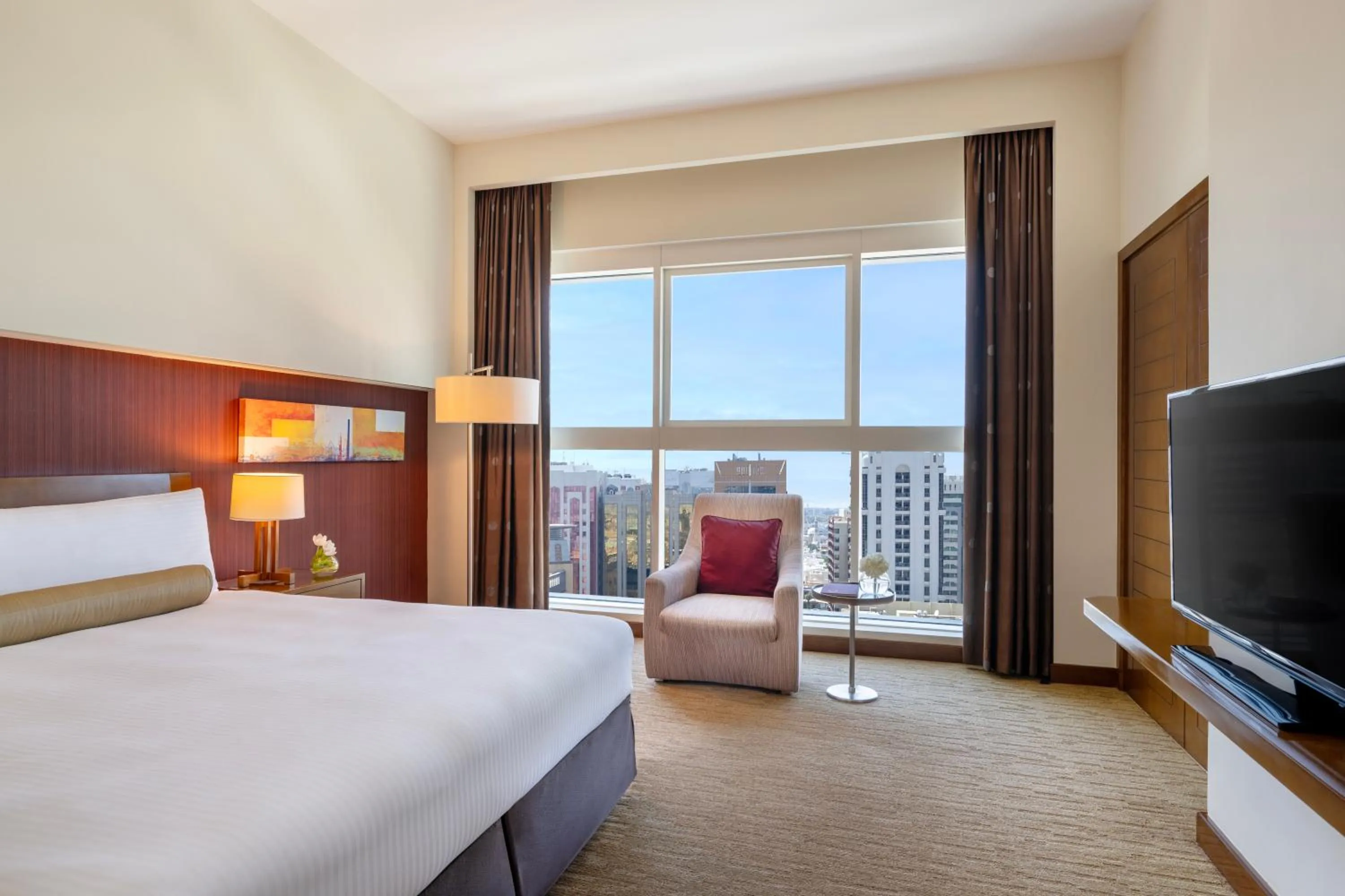 Bed in Grand Millennium Al Wahda Executive Apartments