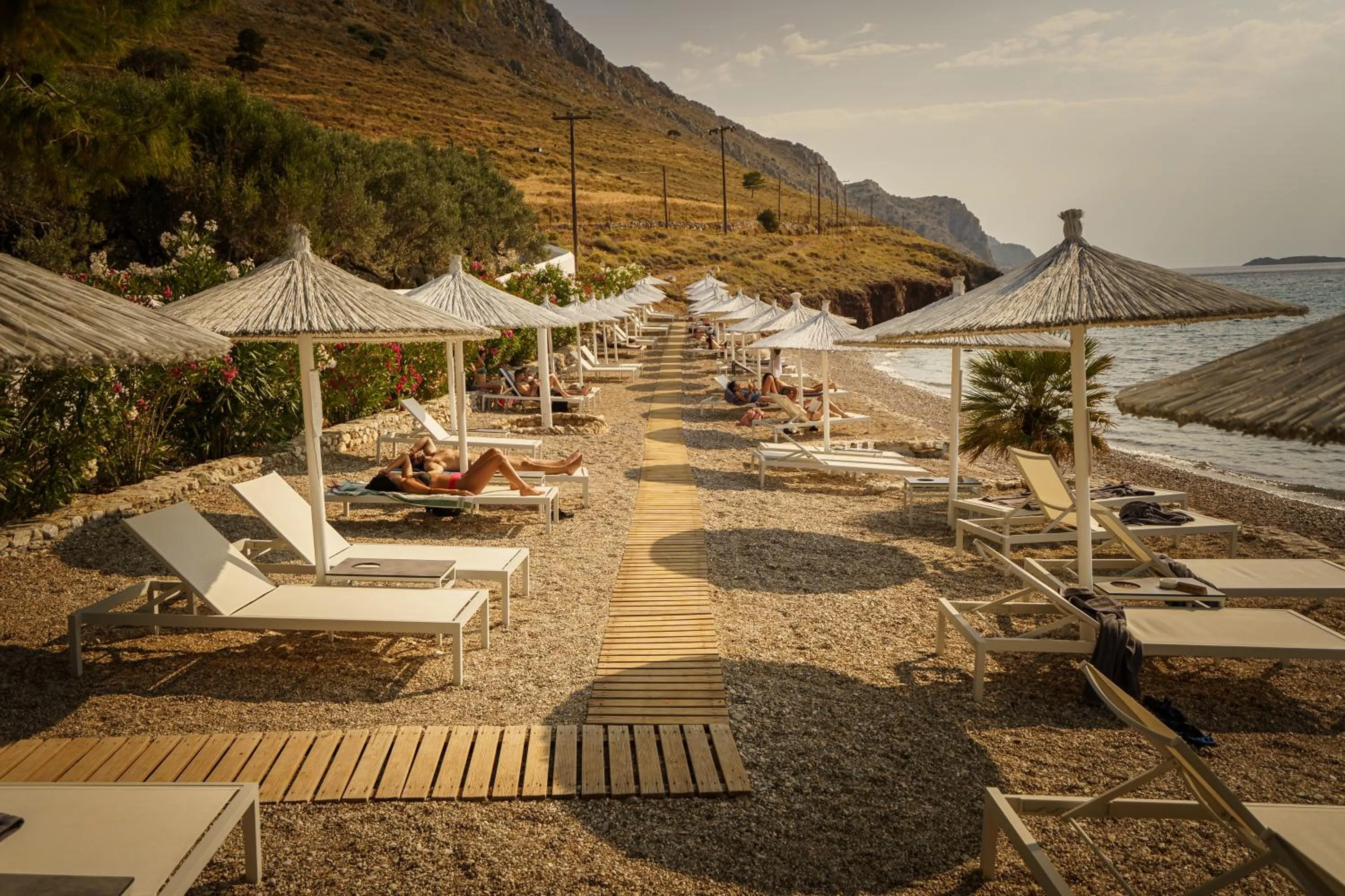 Beach in Bellevalia Hydra