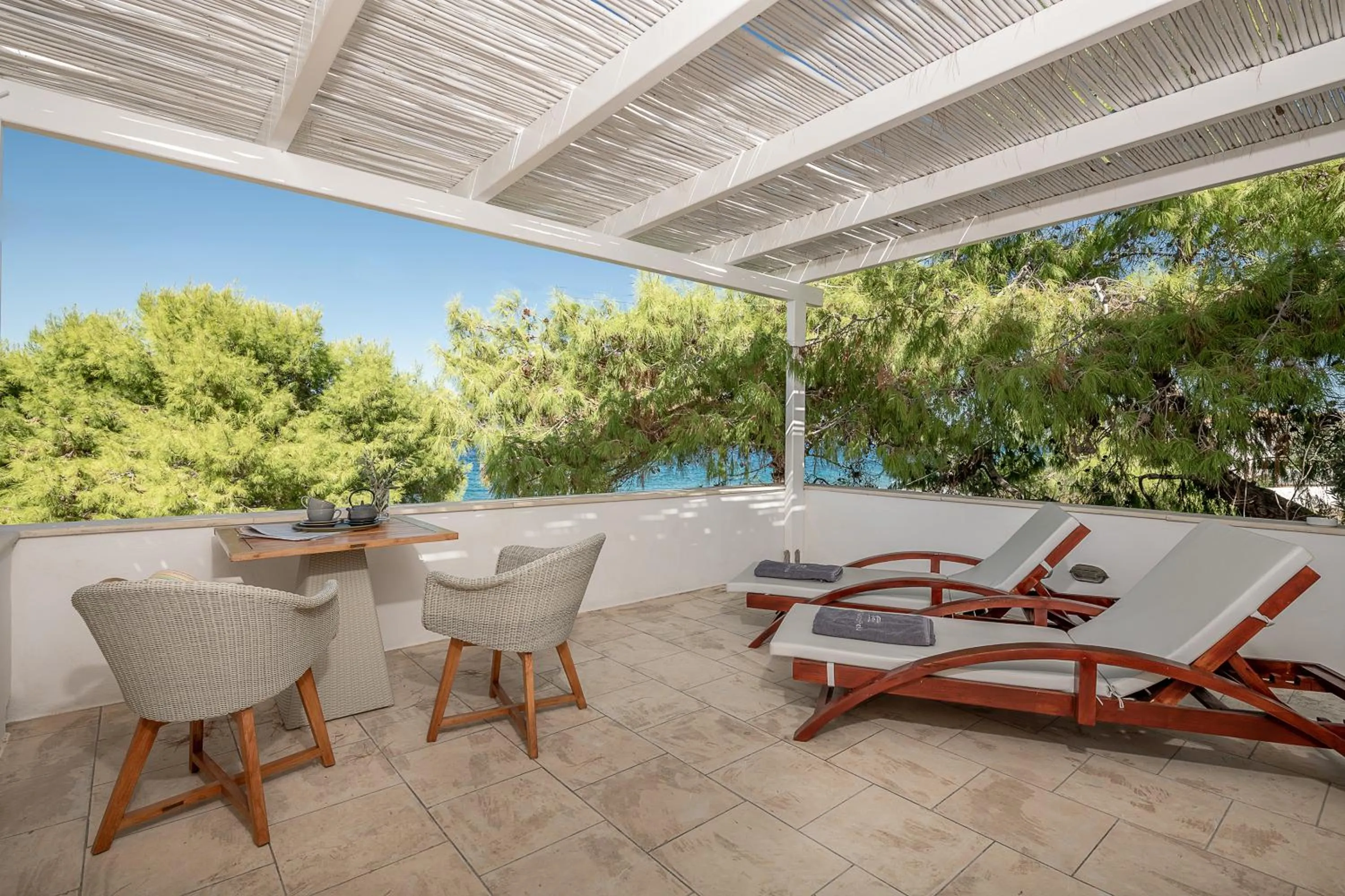 Patio in Bellevalia Hydra