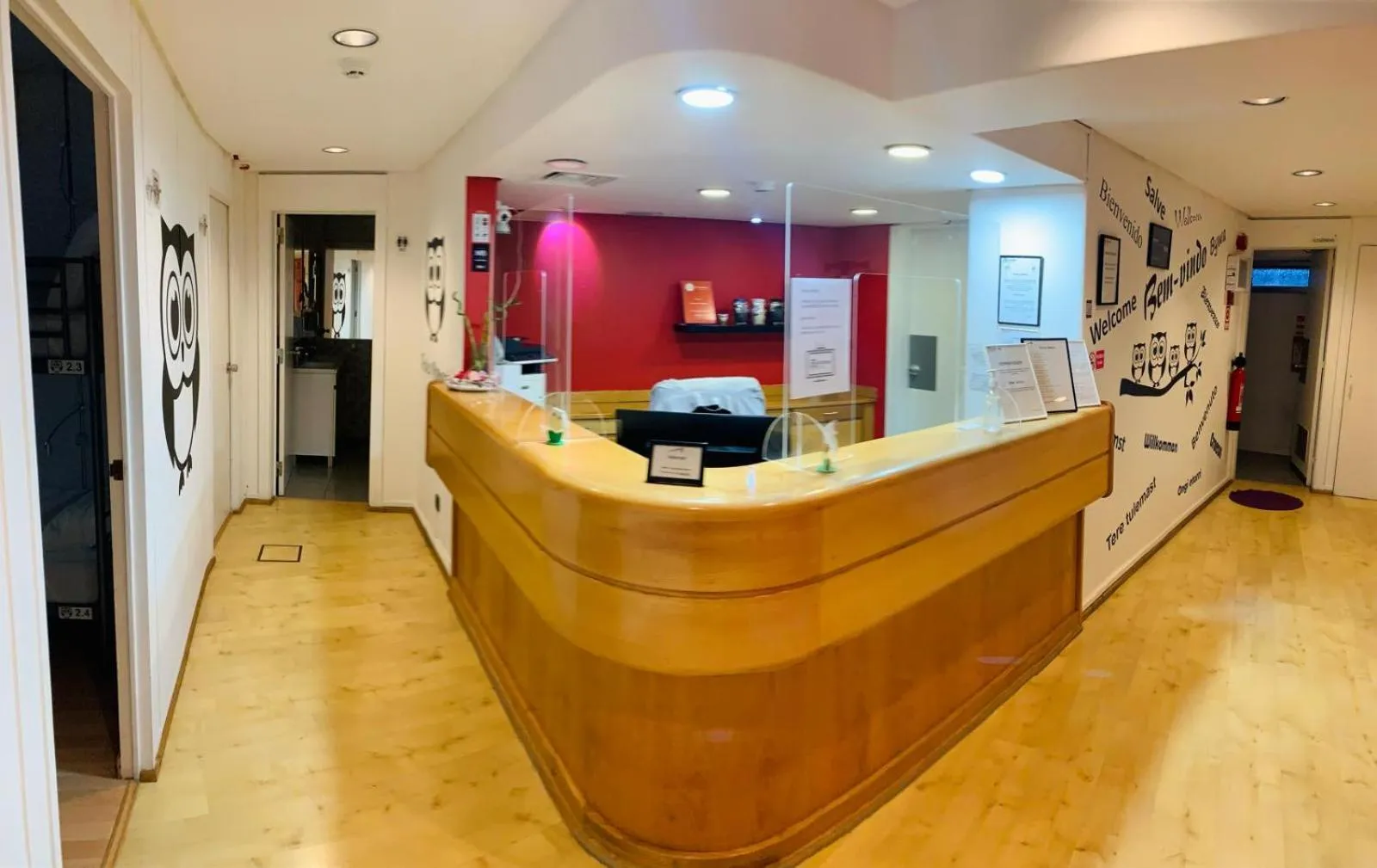 Lobby or reception in Corujinha Hostel