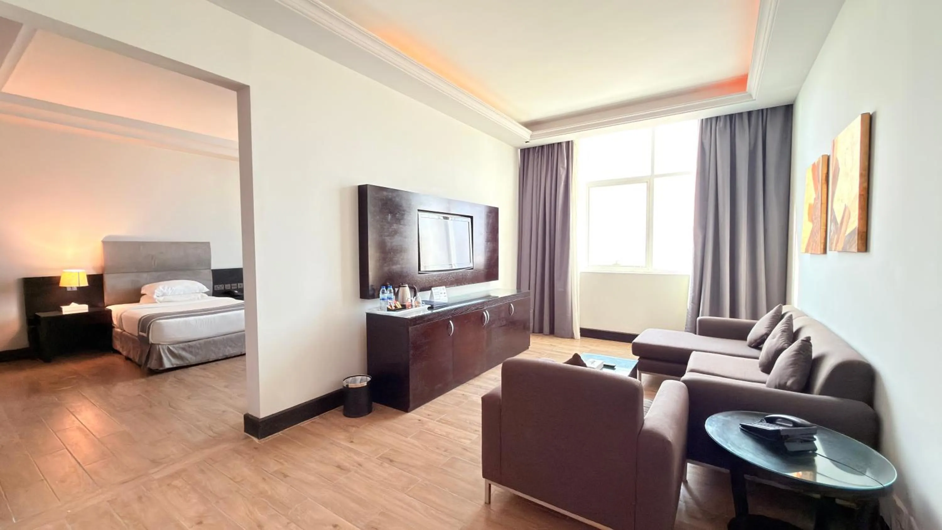 Bed in Sunday Mangrove Corniche Hotel, Ras Al Khaimah