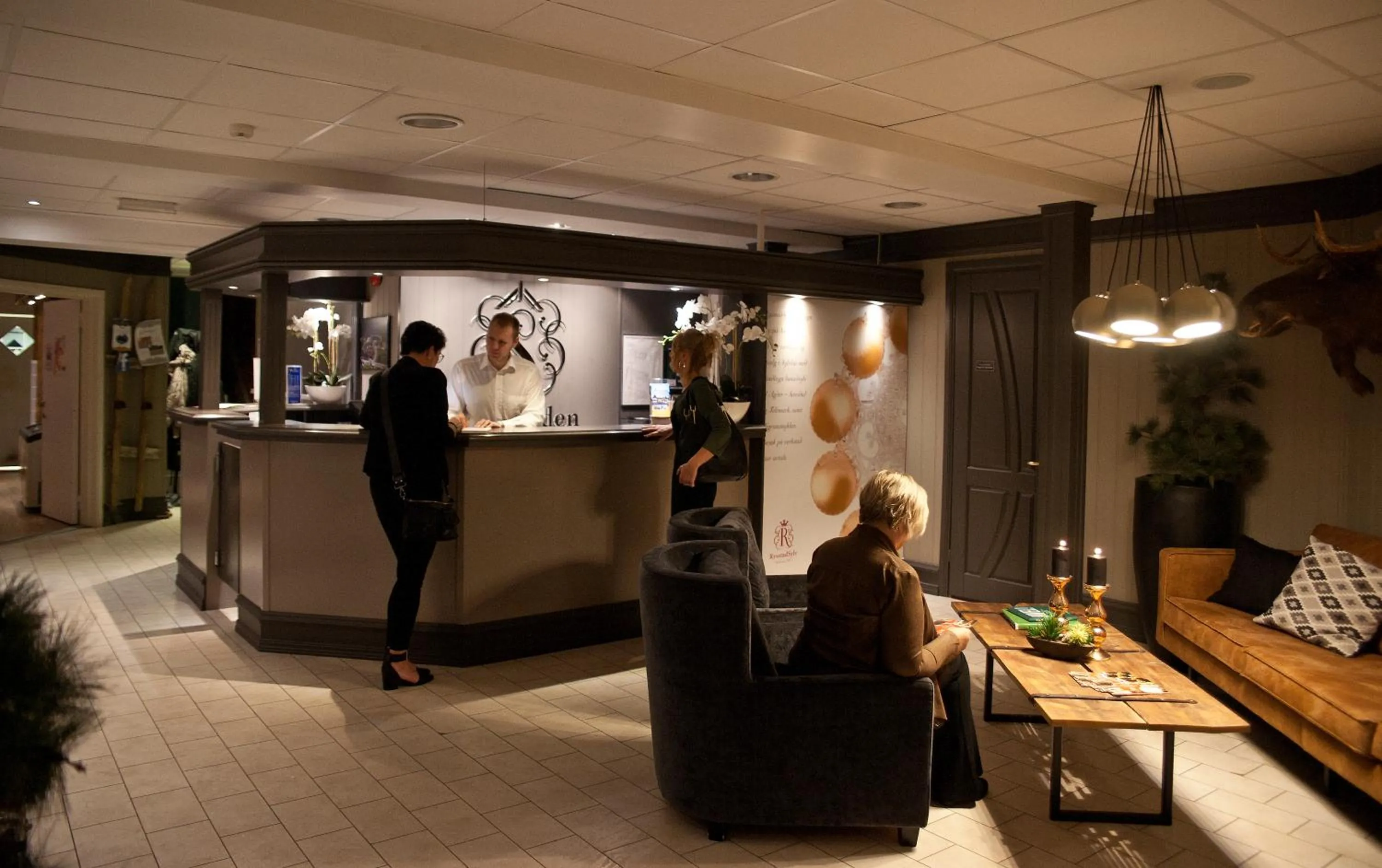 Lobby or reception in Sølvgarden Hotel