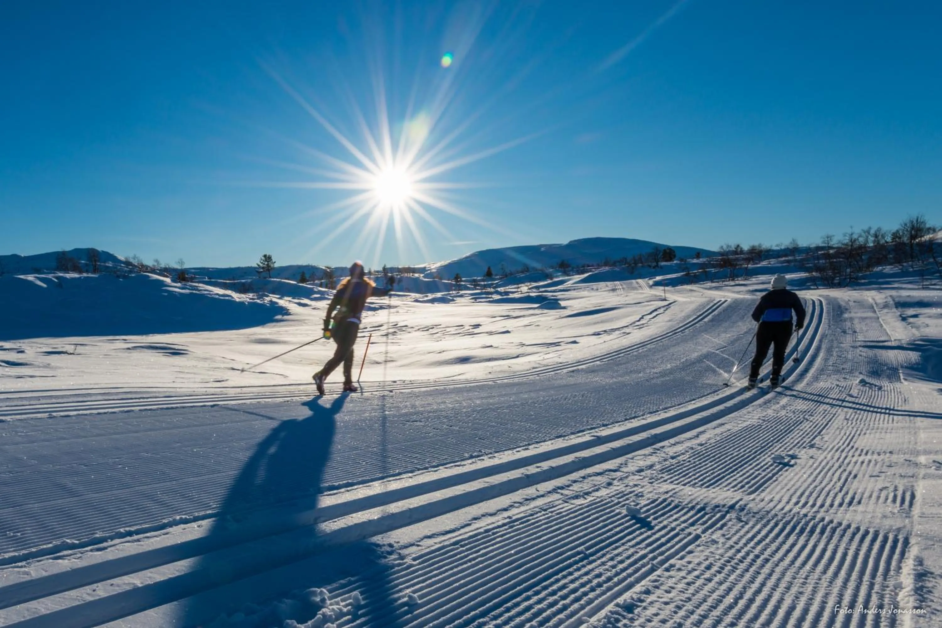 Skiing in Sølvgarden Hotel