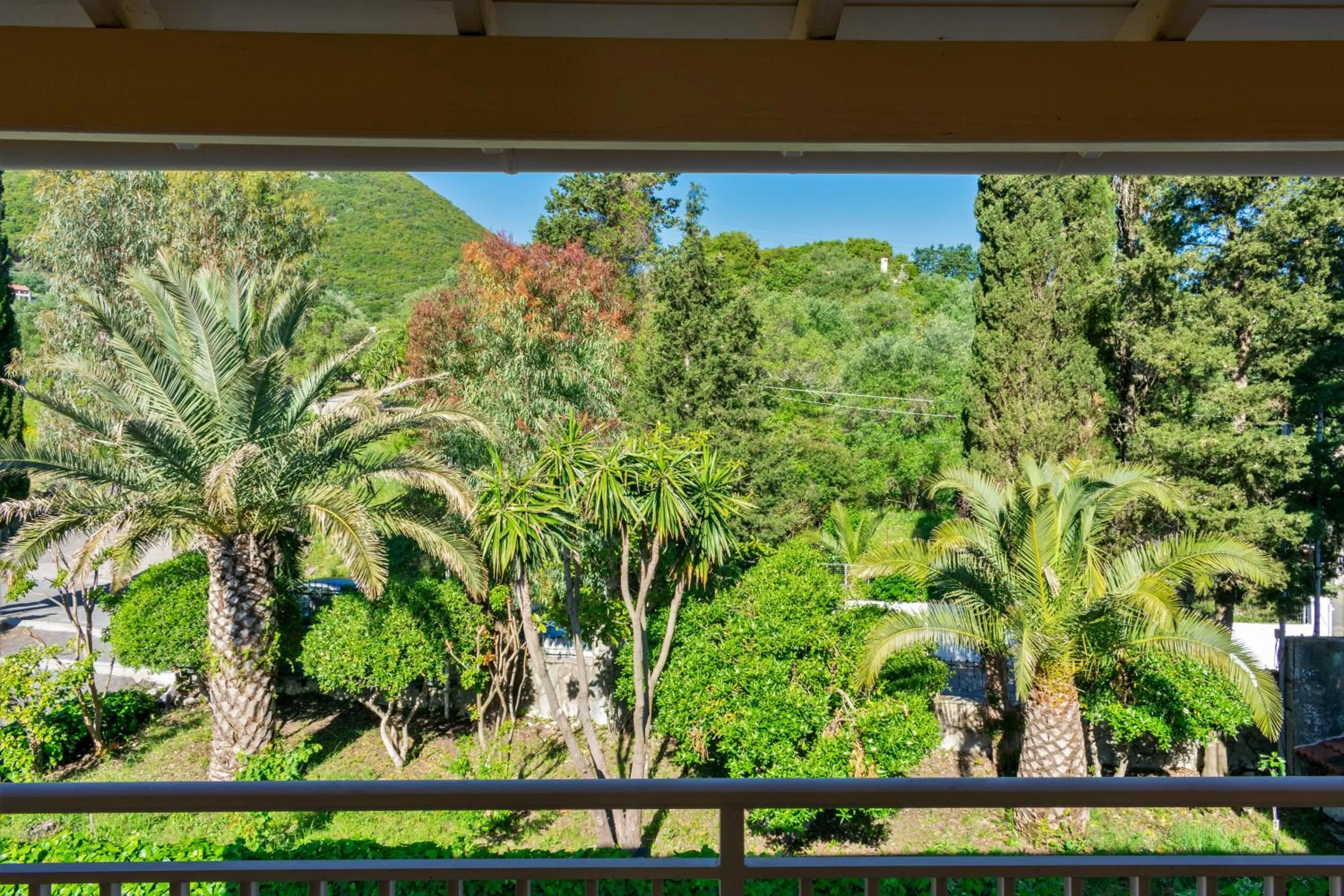 Garden view in Kapella Apartments