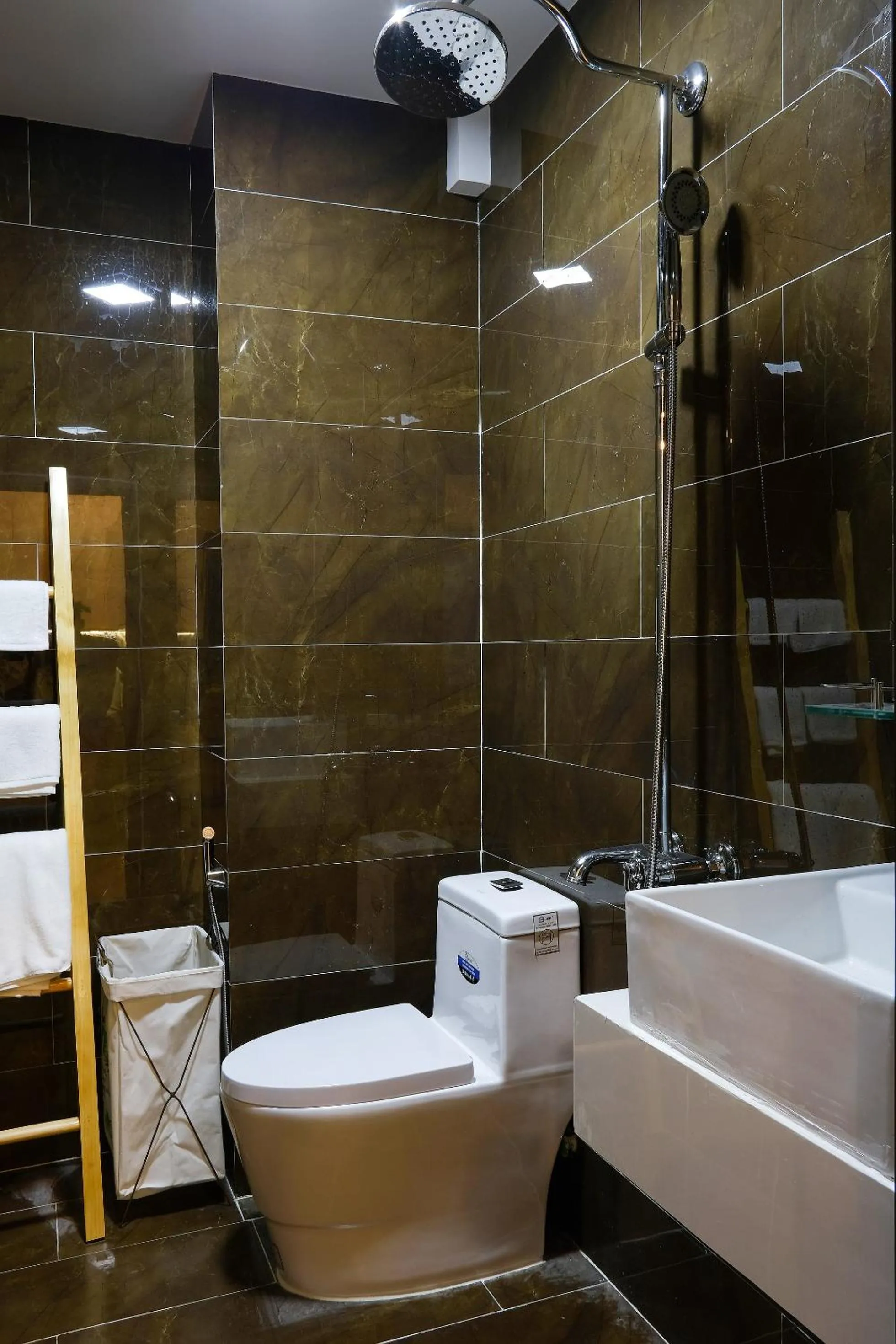 Toilet in Phuong Tran Apartment and Hotel