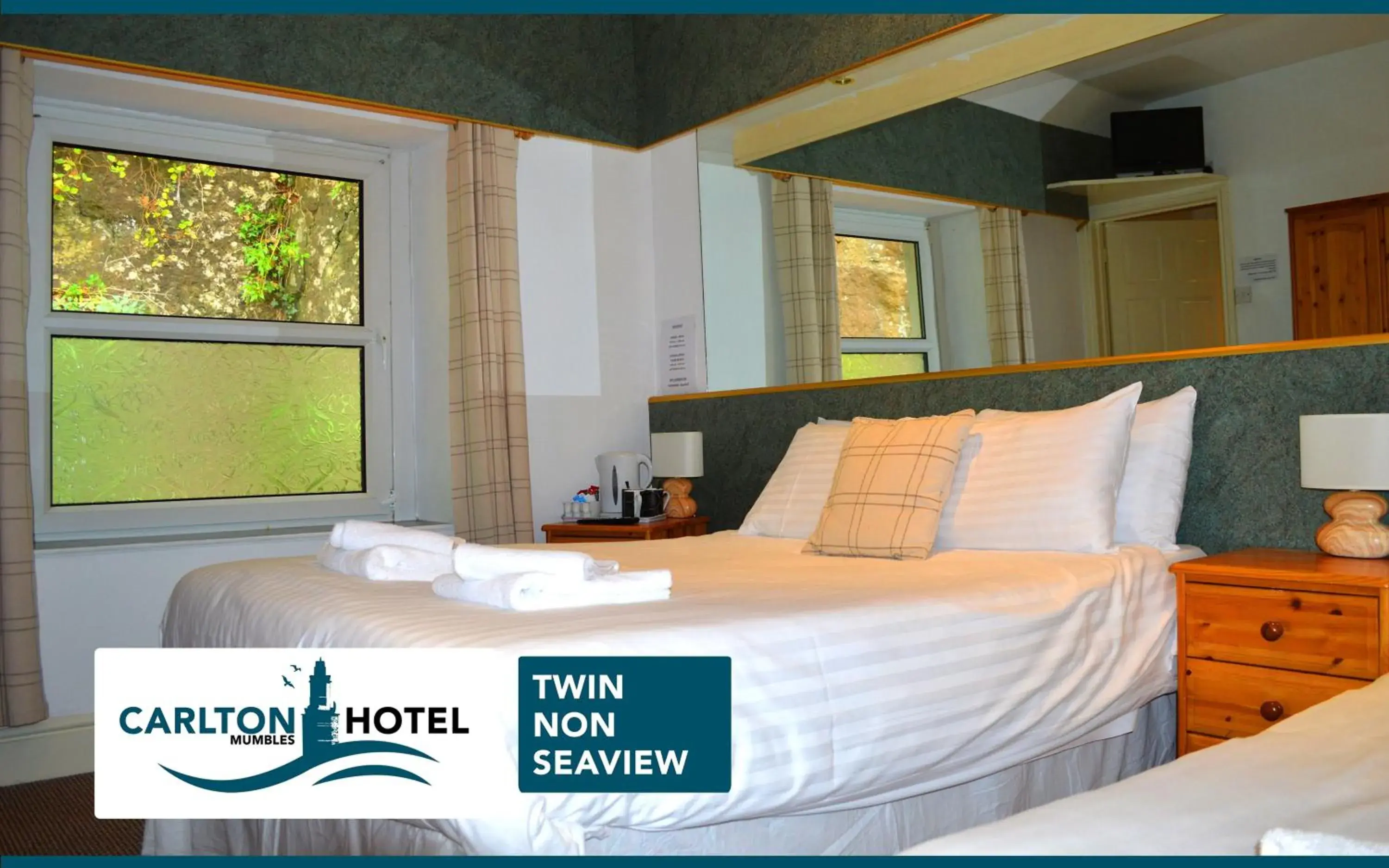Twin Room (No Sea View) - single occupancy in The Mumbles Carlton Hotel Twin Room (No Sea View) - single occupancy in The Mumbles Carlton Hotel