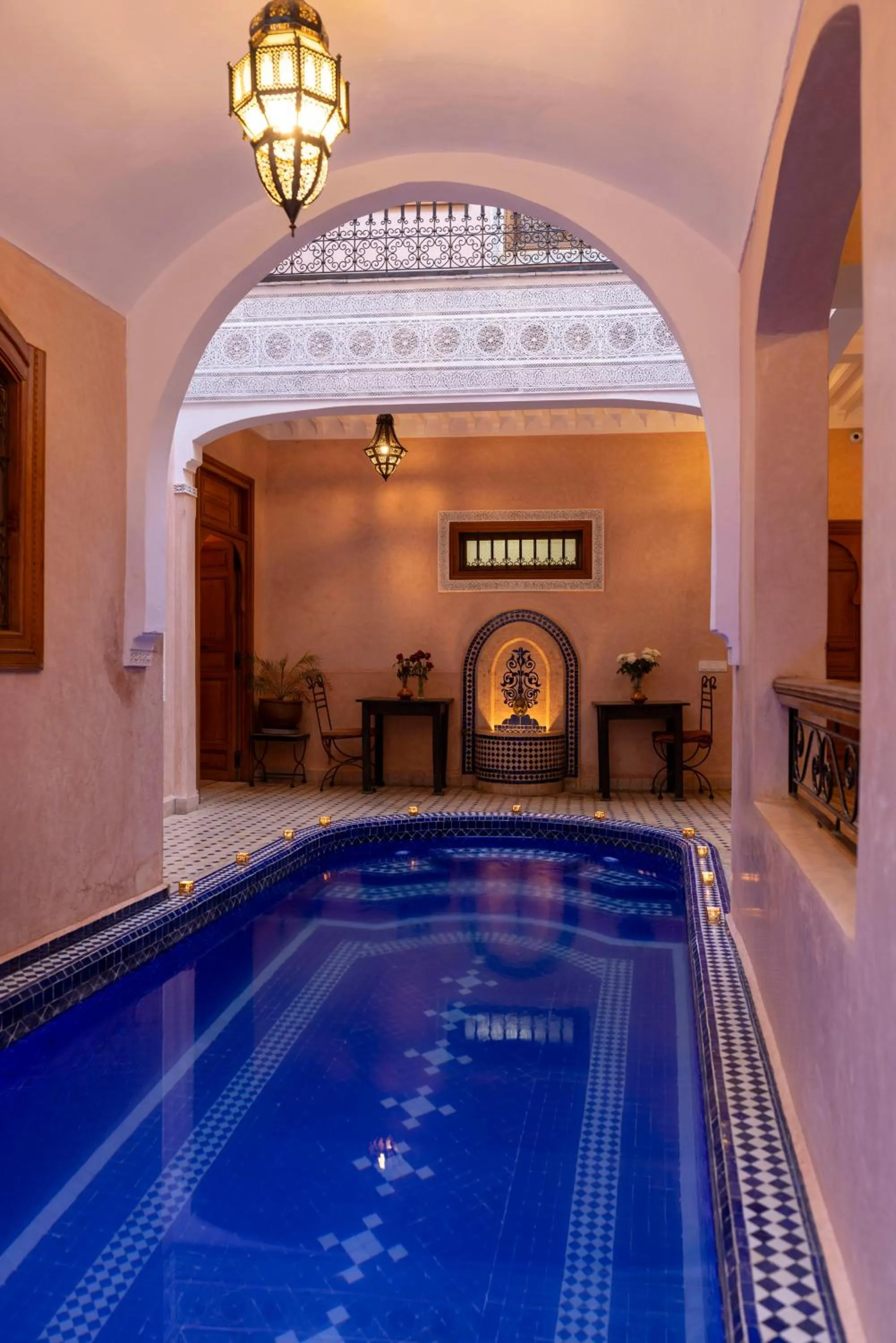 Pool view in Riad Arbre Bleu