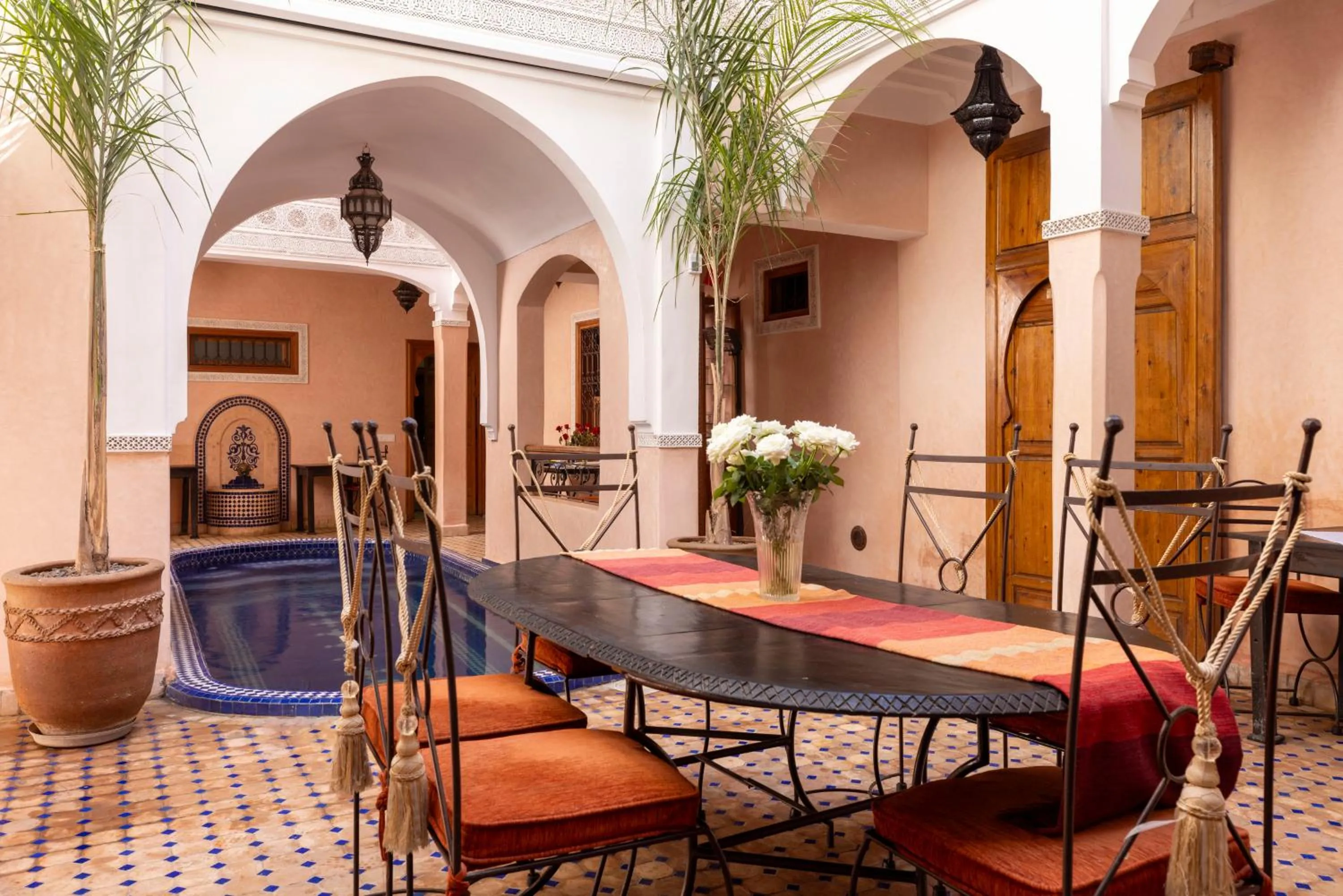Patio in Riad Arbre Bleu