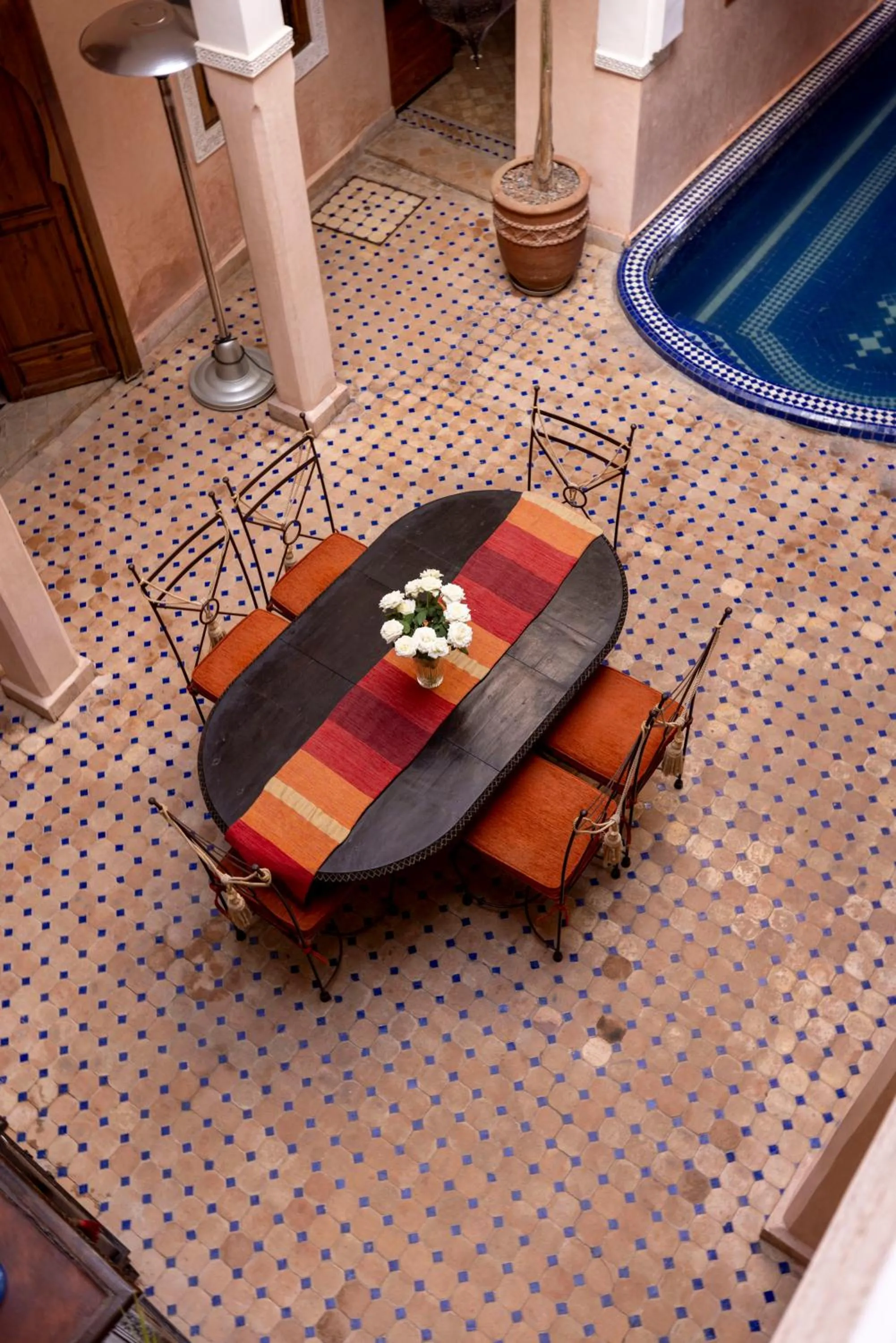 Patio in Riad Arbre Bleu