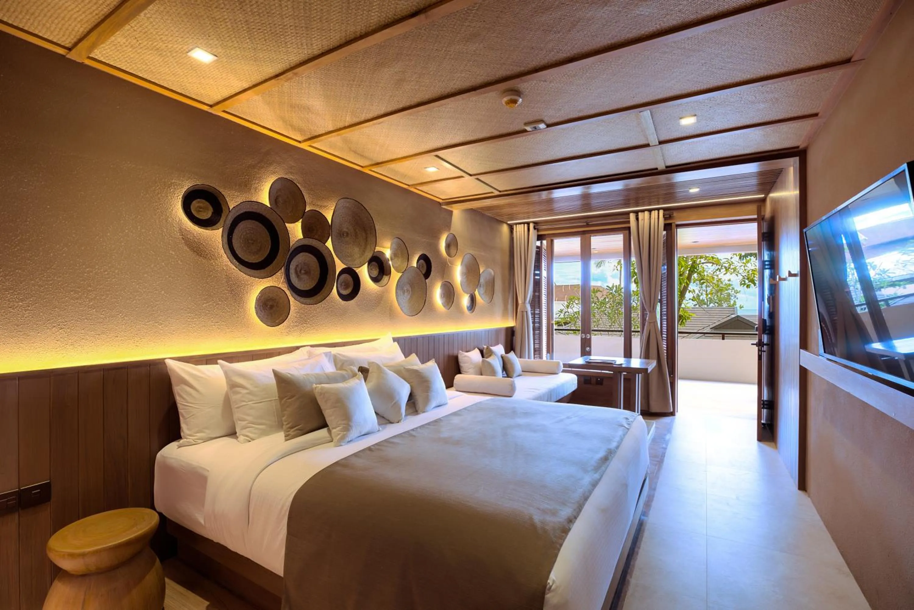 Bedroom, Bed in The Spa Resorts - Lamai Beach
