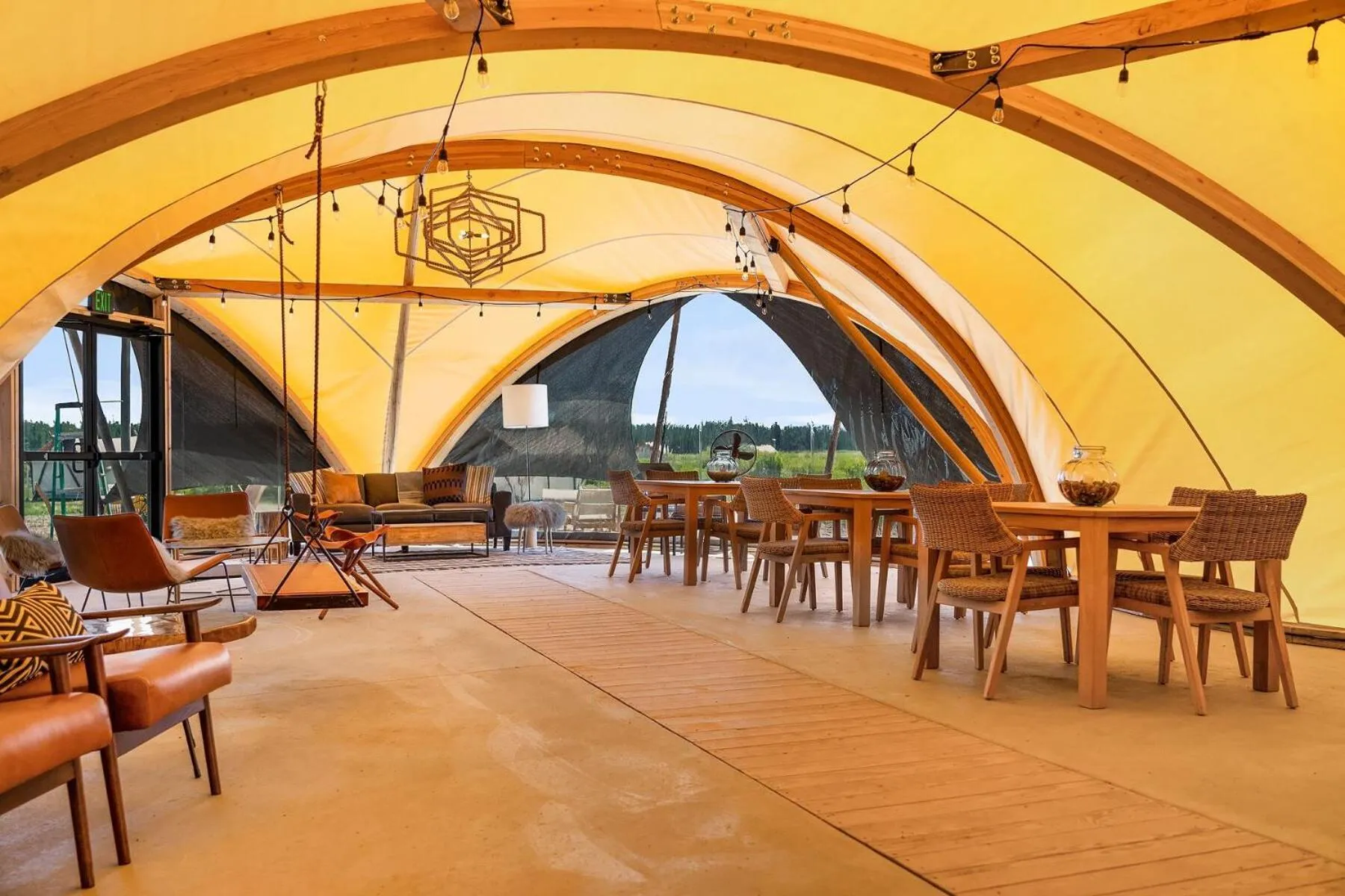 Lobby or reception in Under Canvas West Yellowstone