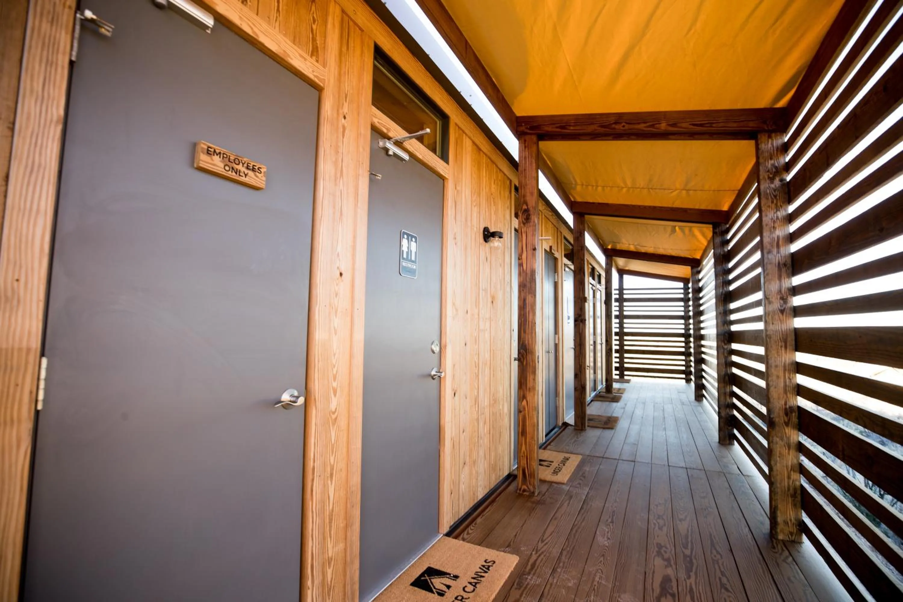 Public Bath in Under Canvas West Yellowstone