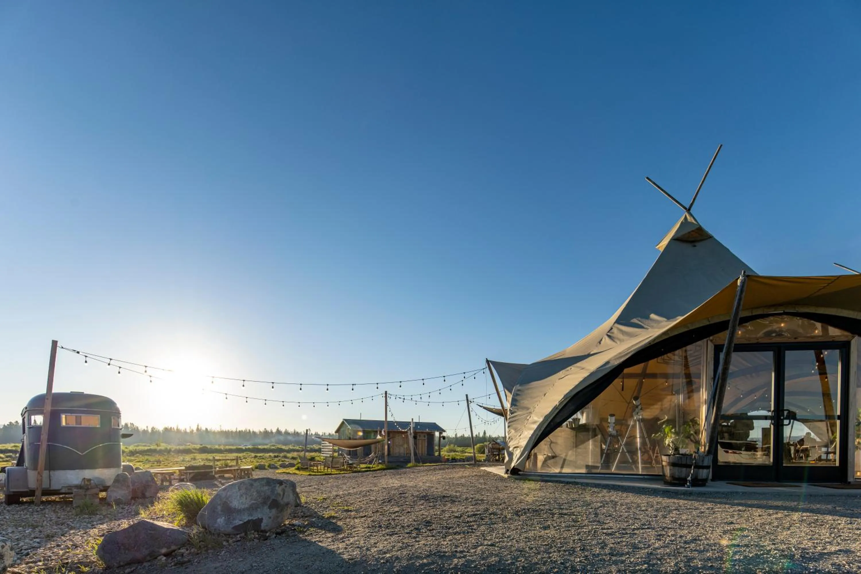 Lobby or reception in Under Canvas West Yellowstone