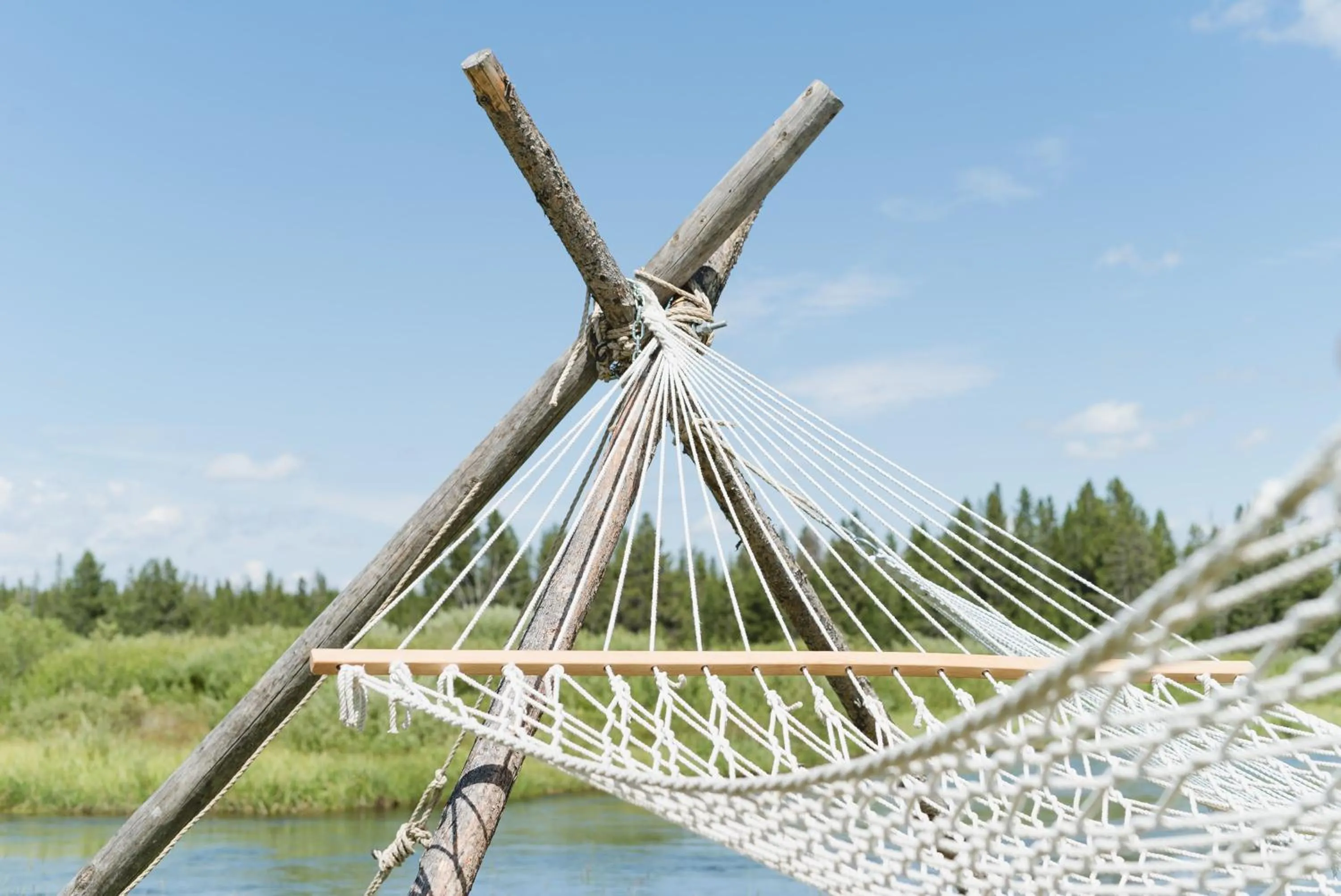 sunbed in Under Canvas West Yellowstone