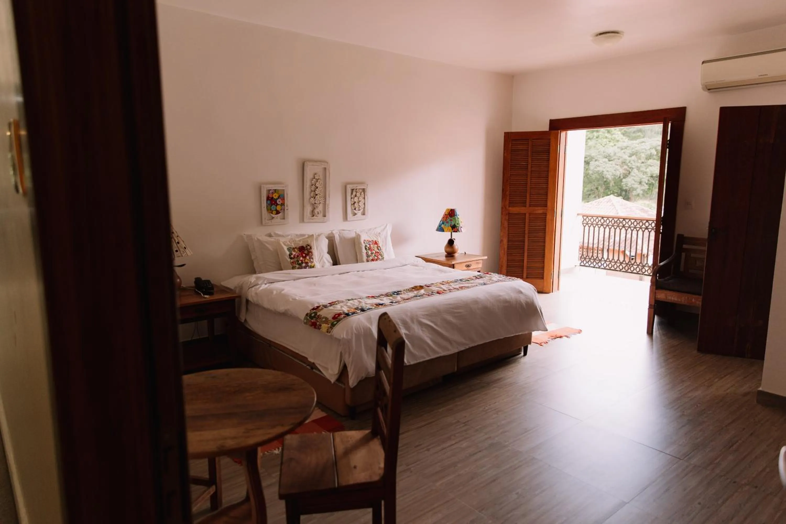 Patio, Bed in Resort Fazenda 3 Pinheiros