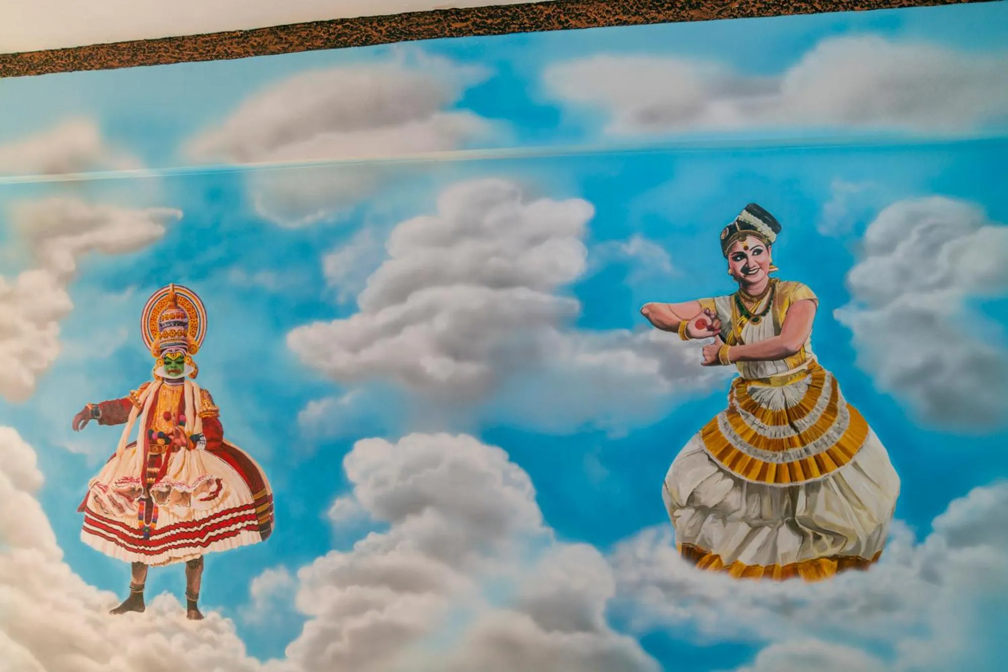 Decorative detail in Blue Bell Cochin Airport Hotel