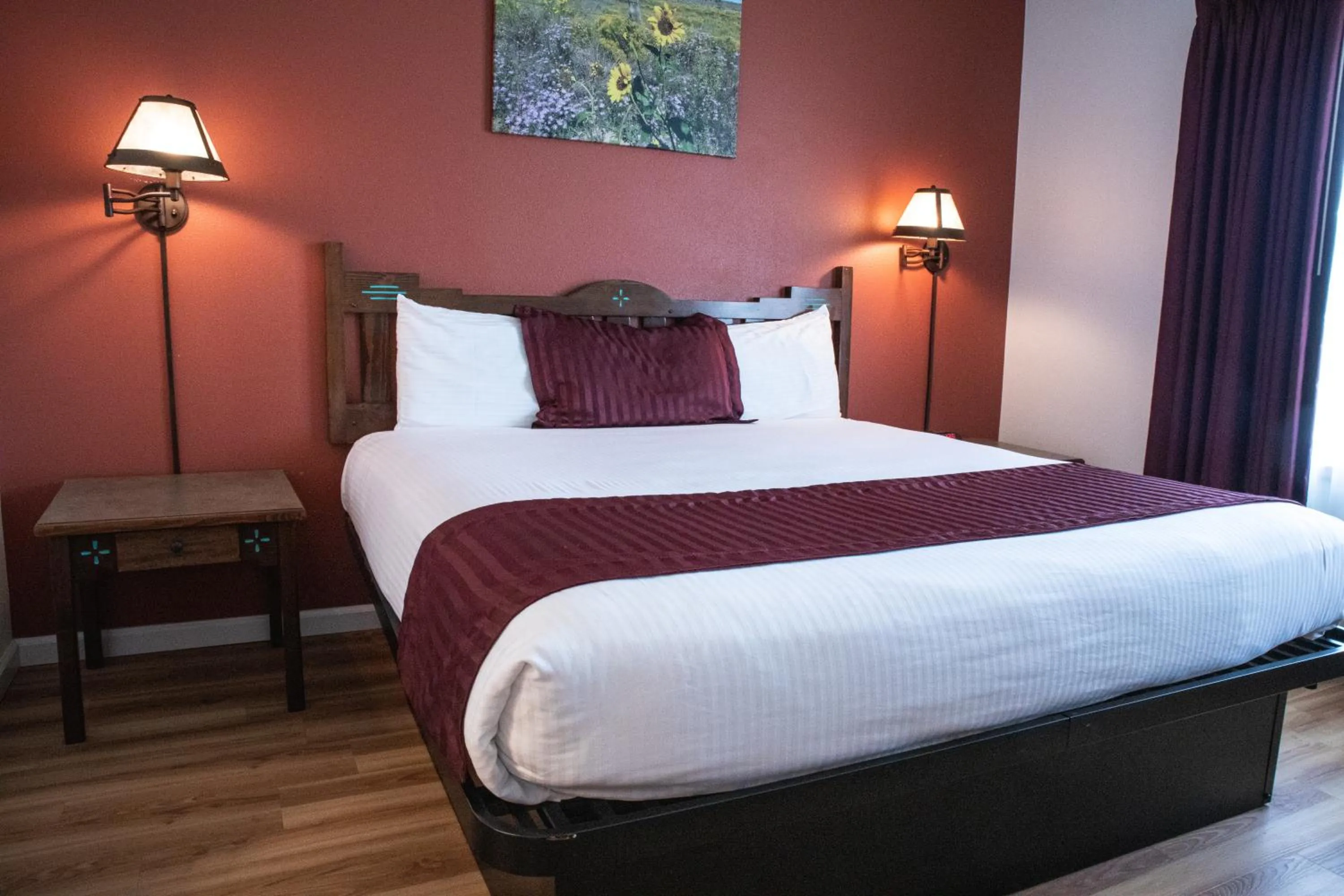 Bed in Ohkay Hotel Casino