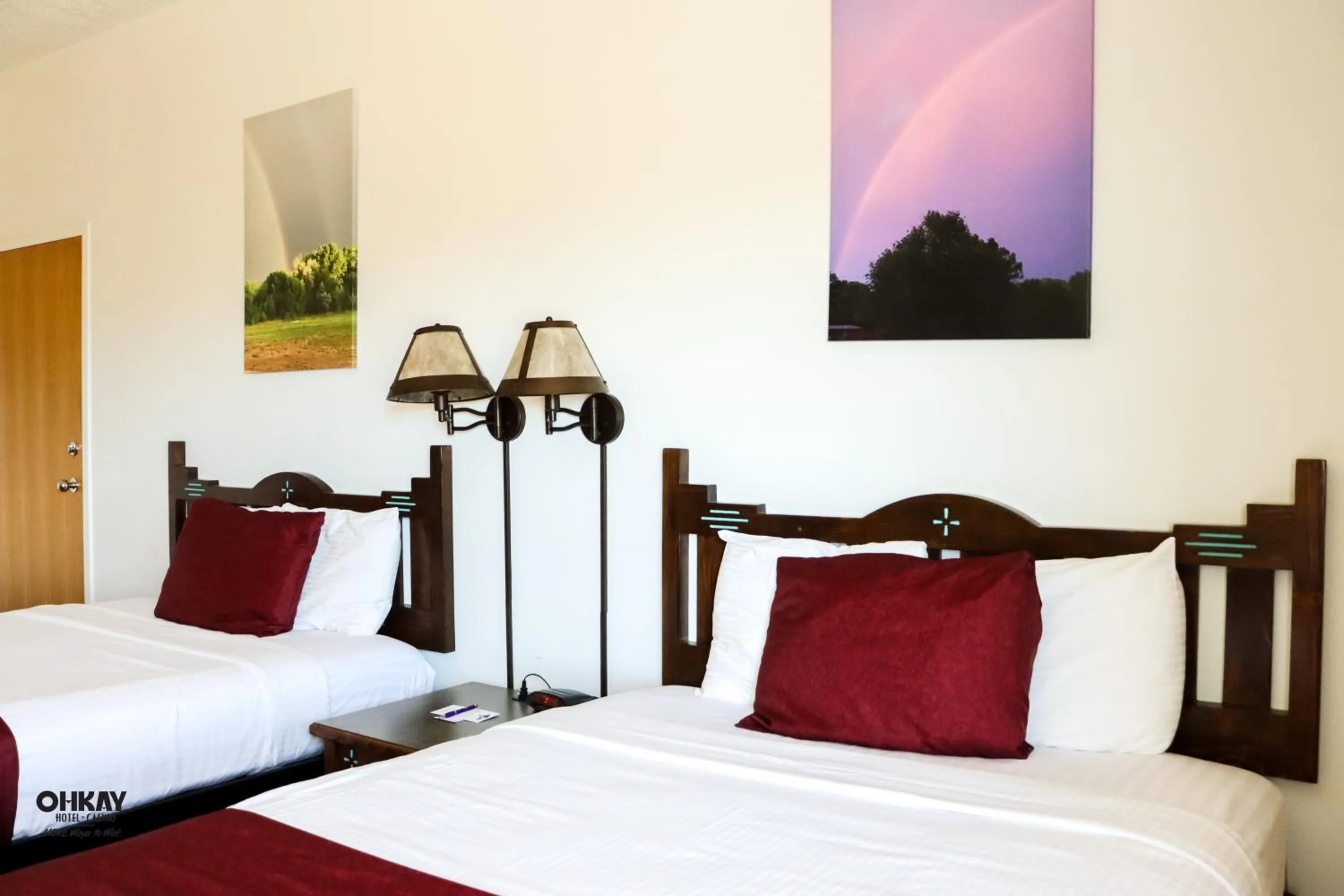 Bed in Ohkay Hotel Casino