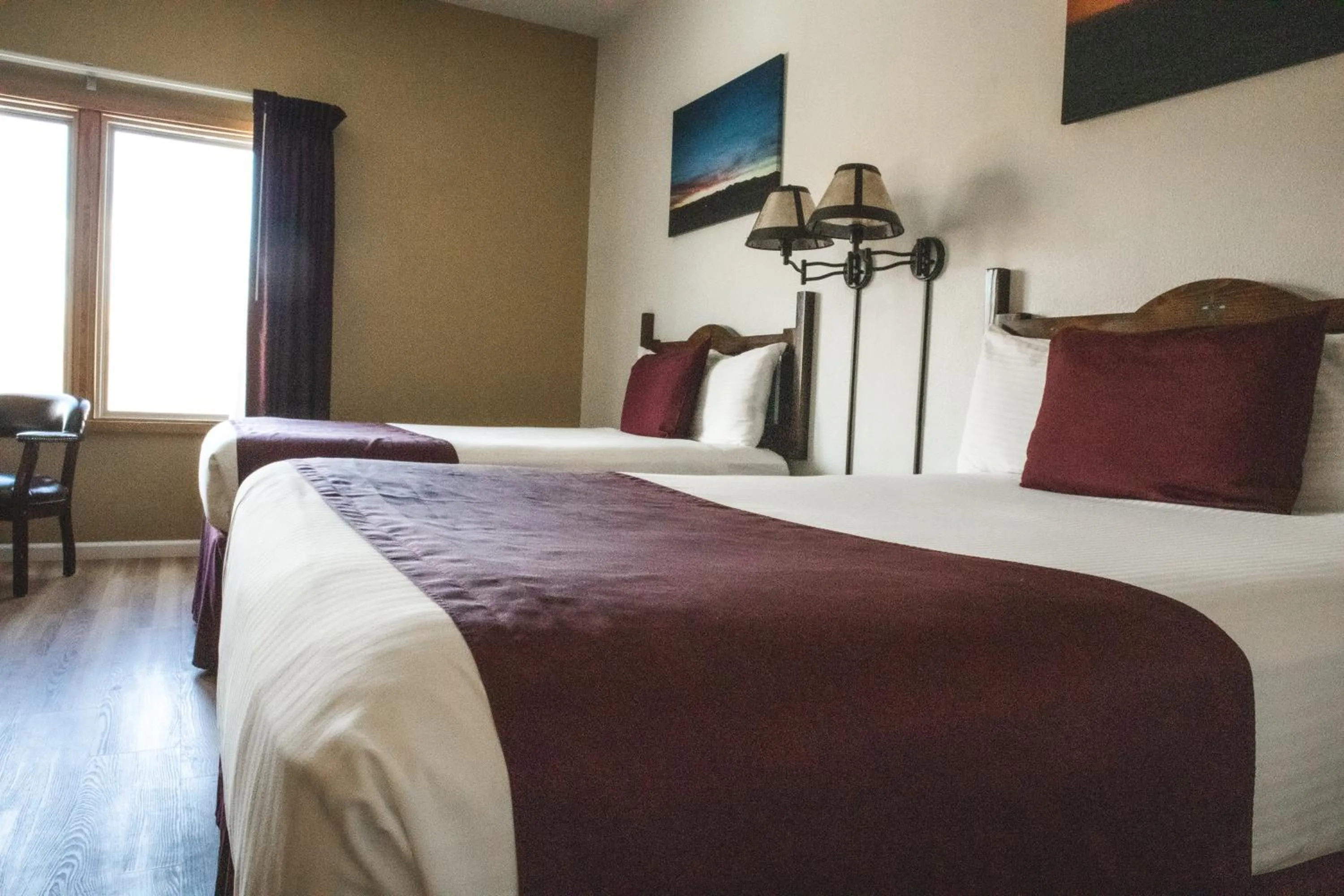 Bed in Ohkay Hotel Casino