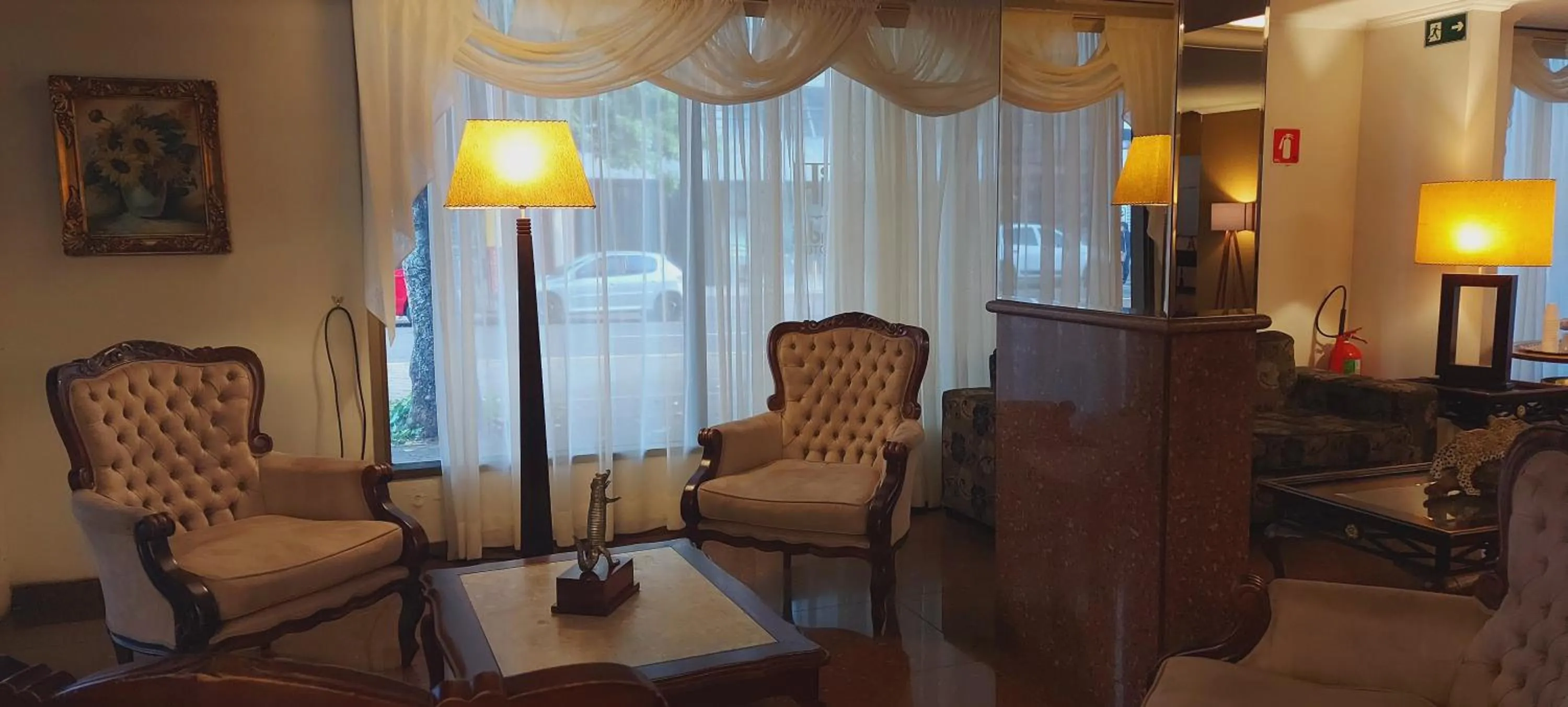 Lobby or reception in Jandaia Hotel Campo Grande