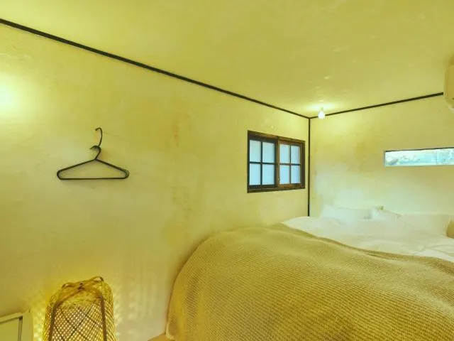 Bed in LOOF Tiny House Camp