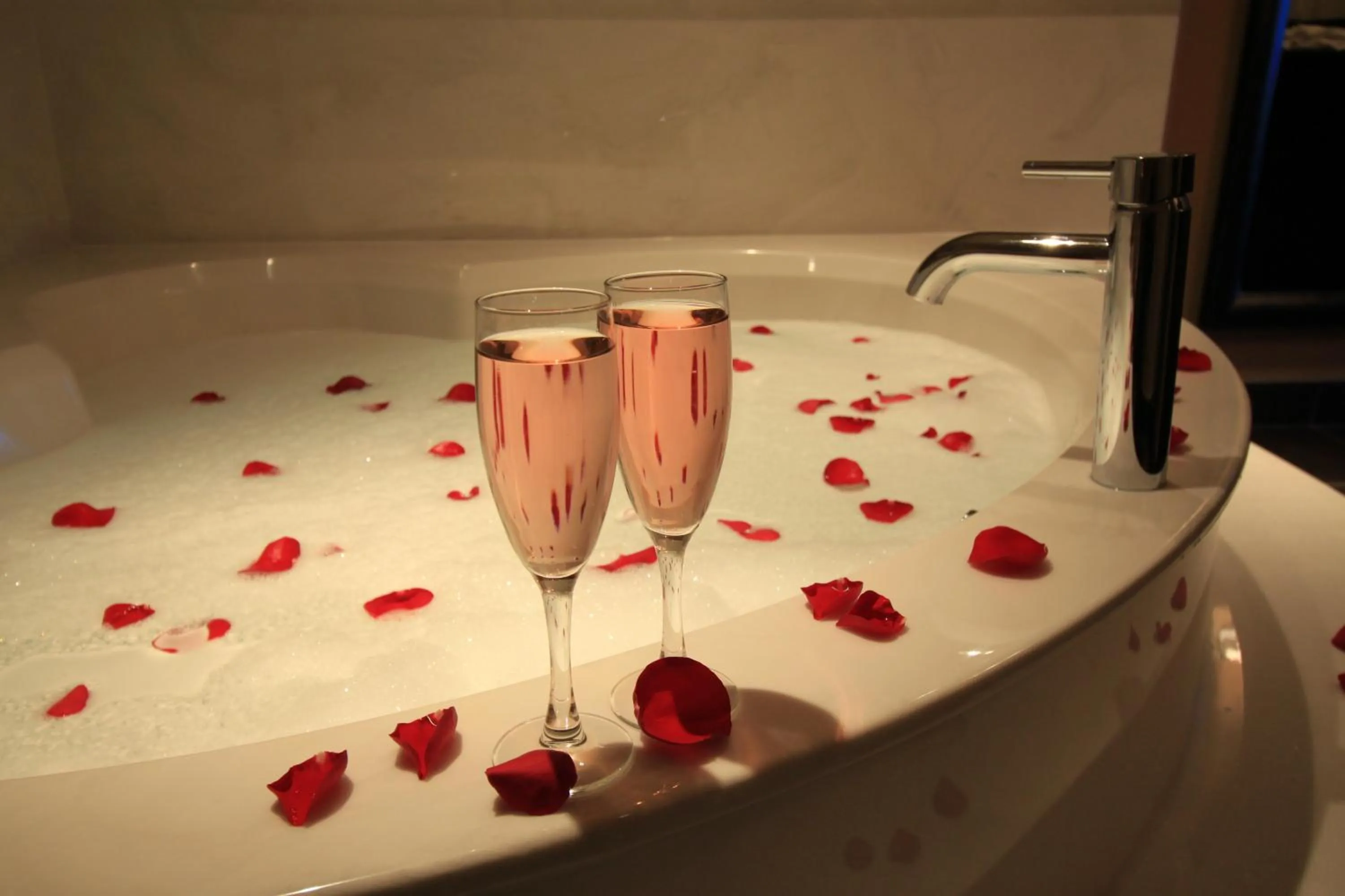 Bathroom in Century Casino & Hotel Edmonton