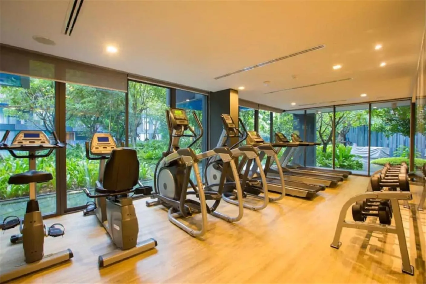Fitness centre/facilities in The Deck Patong by VIP