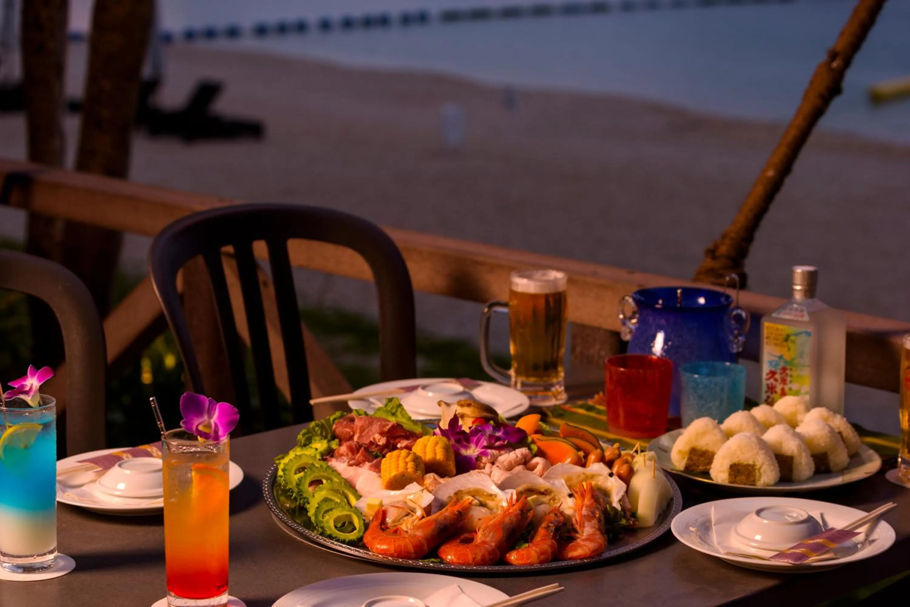 Food close-up in Kanehide Kise Beach Palace