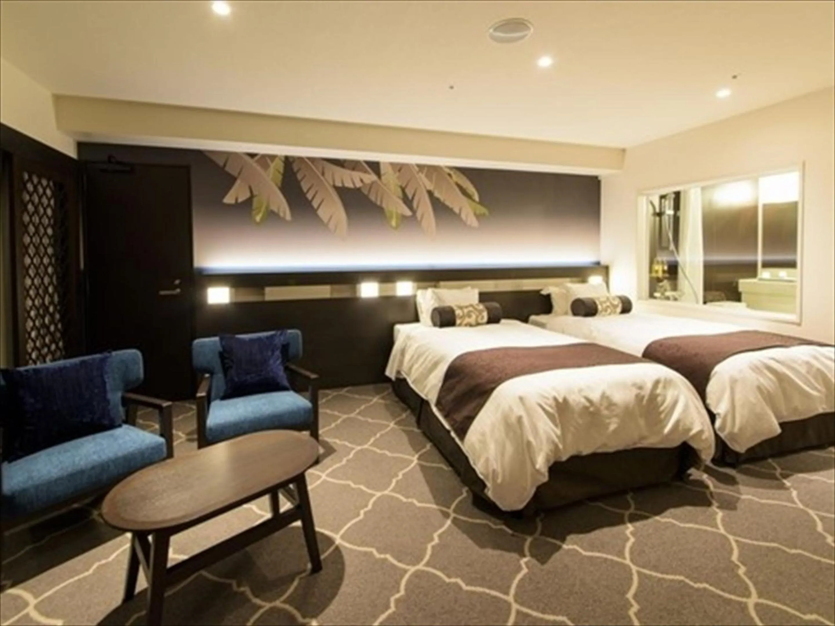 Bed in Kanehide Kise Beach Palace