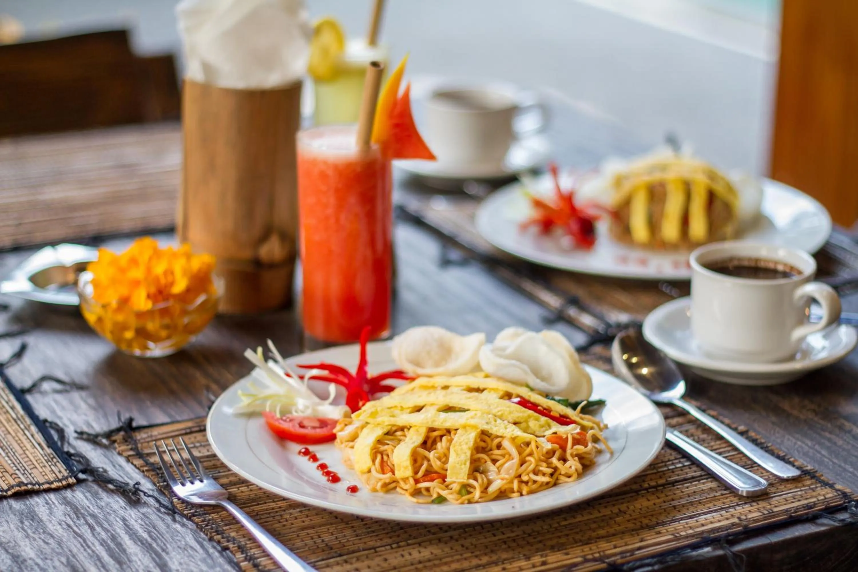 Food and drinks in Adi Jaya Cottages Ubud Suites by EPS - CHSE Certified