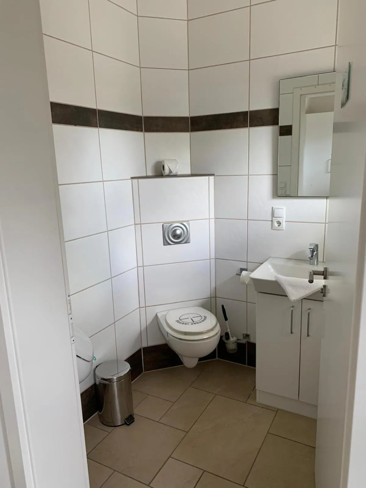 Bathroom in Motel Am Bürgerpark