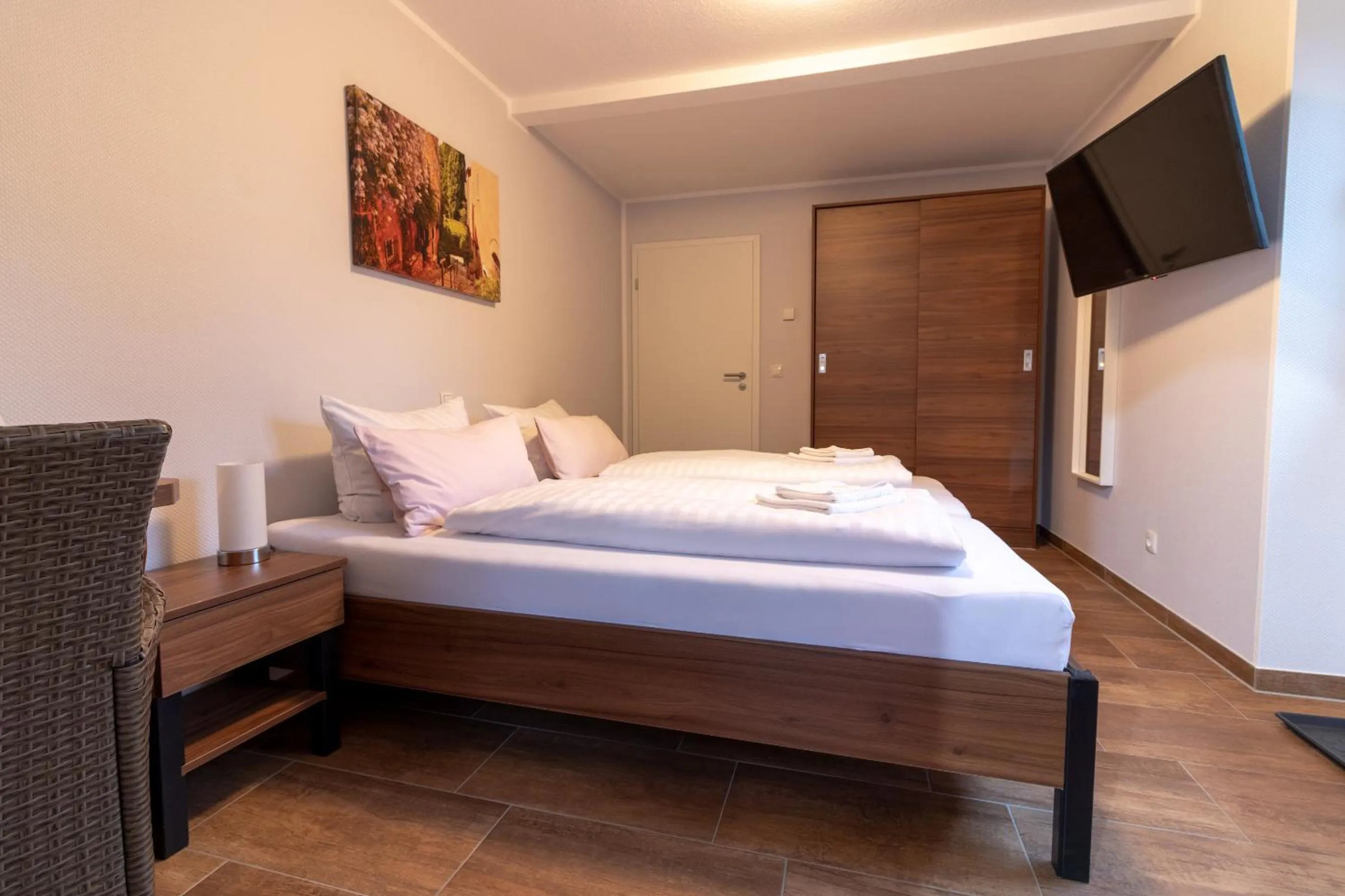 Bed in Motel Am Bürgerpark