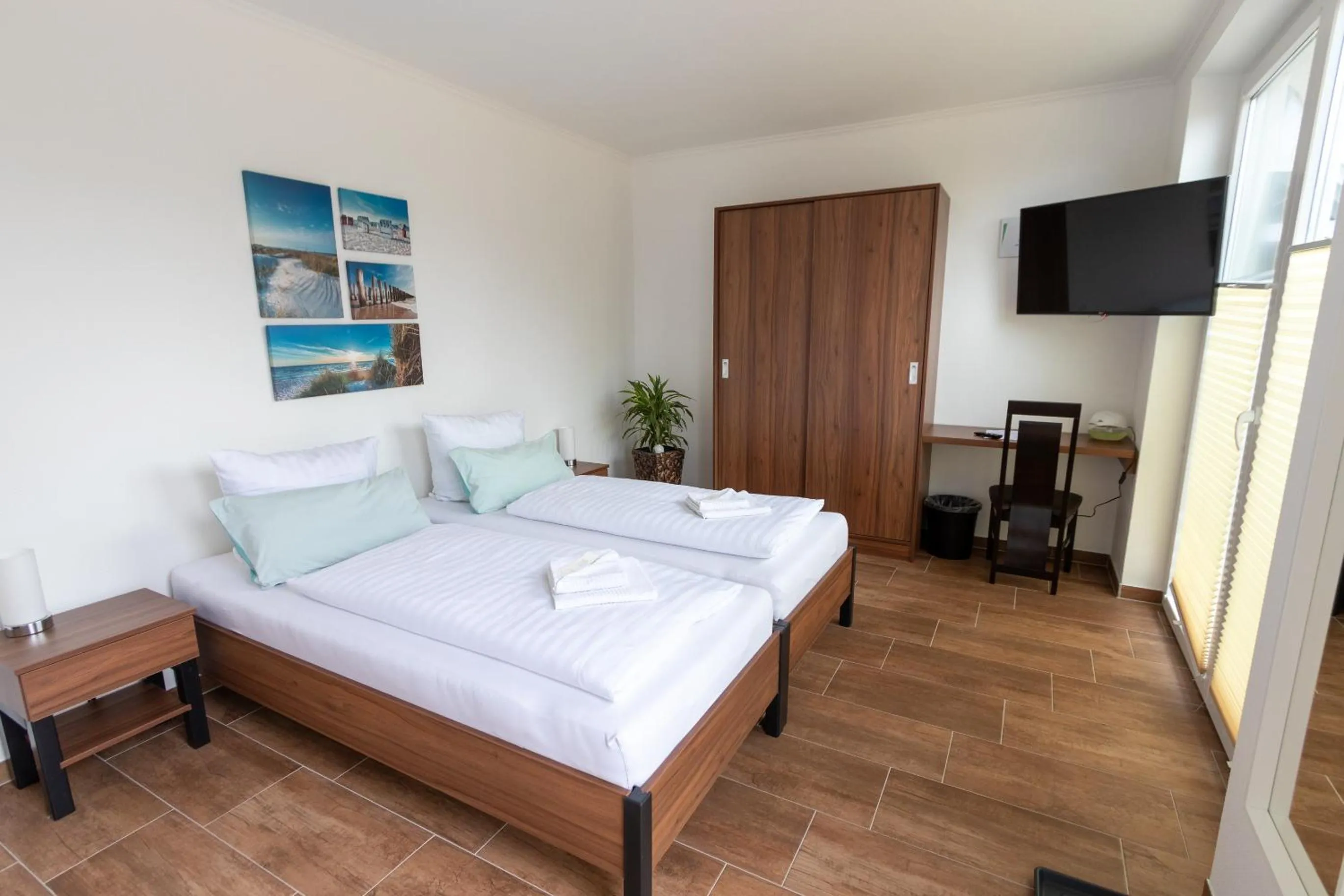 Bed in Motel Am Bürgerpark