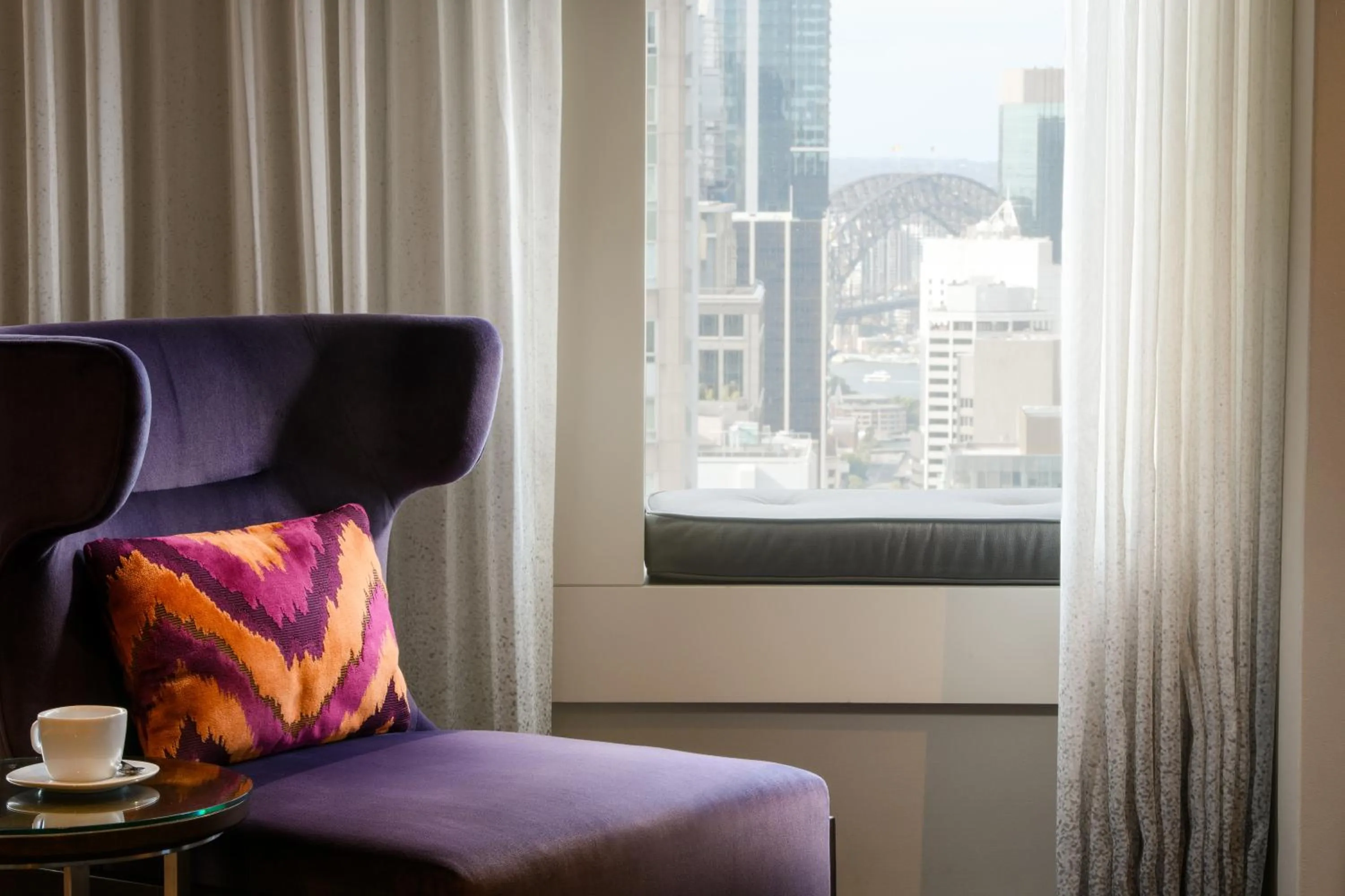 Seating area in Hilton Sydney
