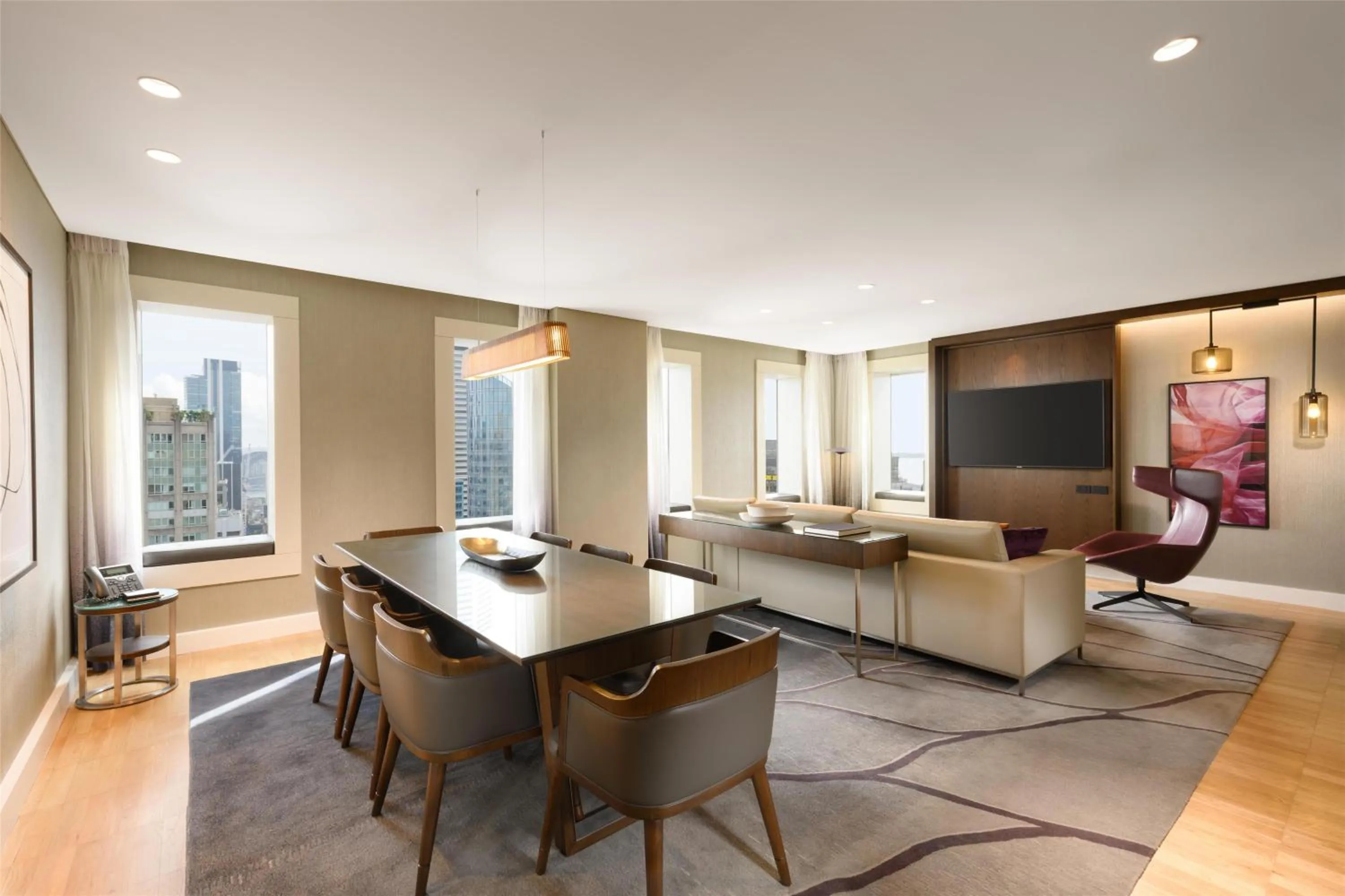 Living room in Hilton Sydney