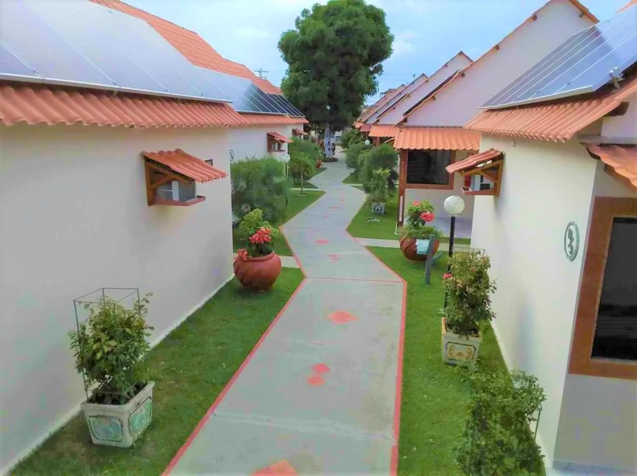 Garden view in Pousada Polymar