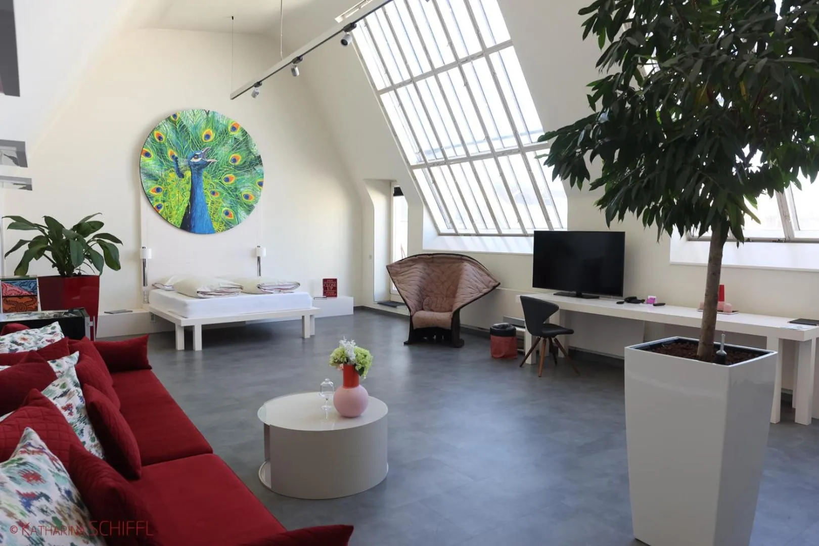 Living room in Hotel Rathaus - Wein & Design