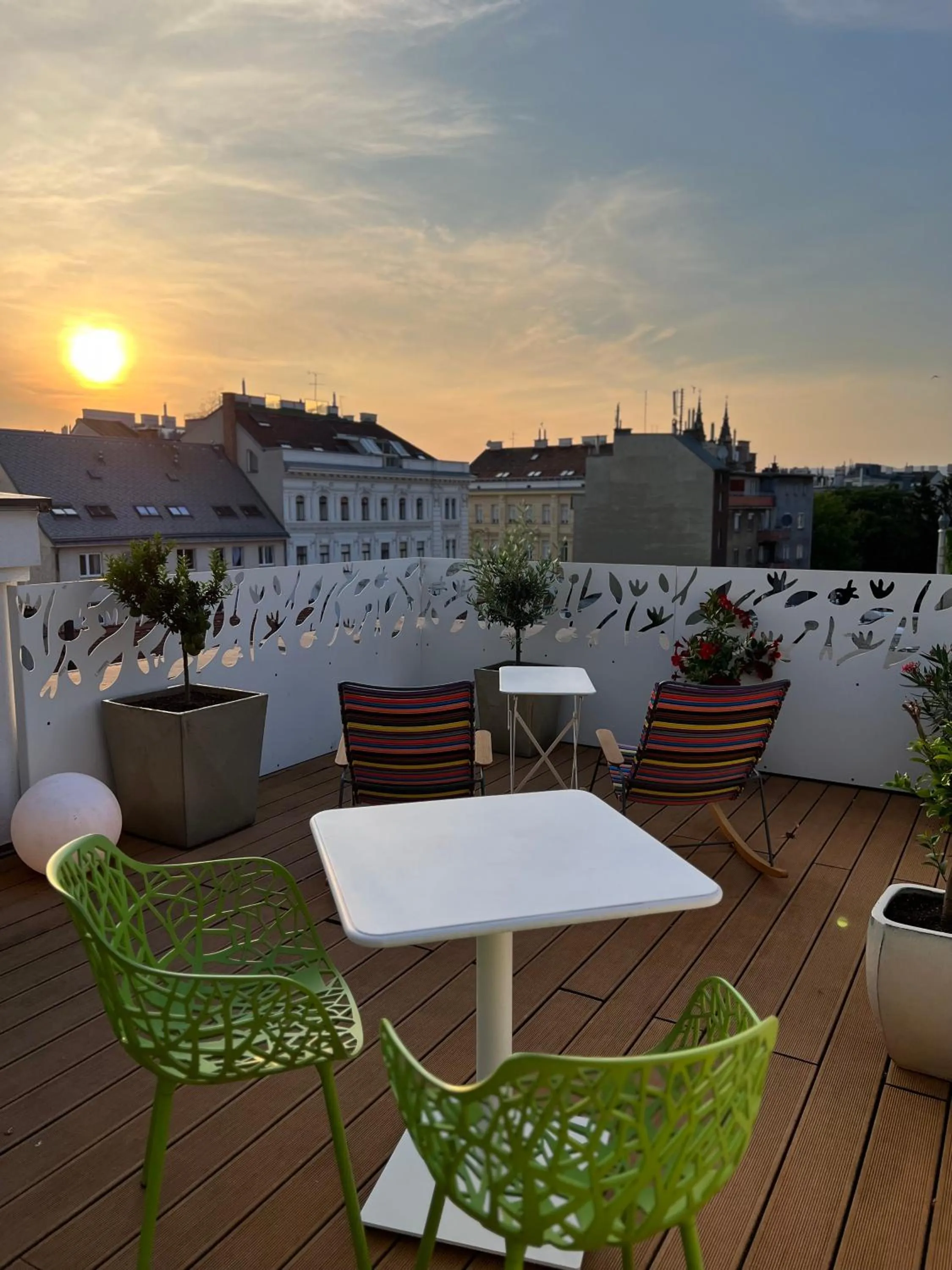 Balcony/Terrace in Hotel Rathaus - Wein & Design