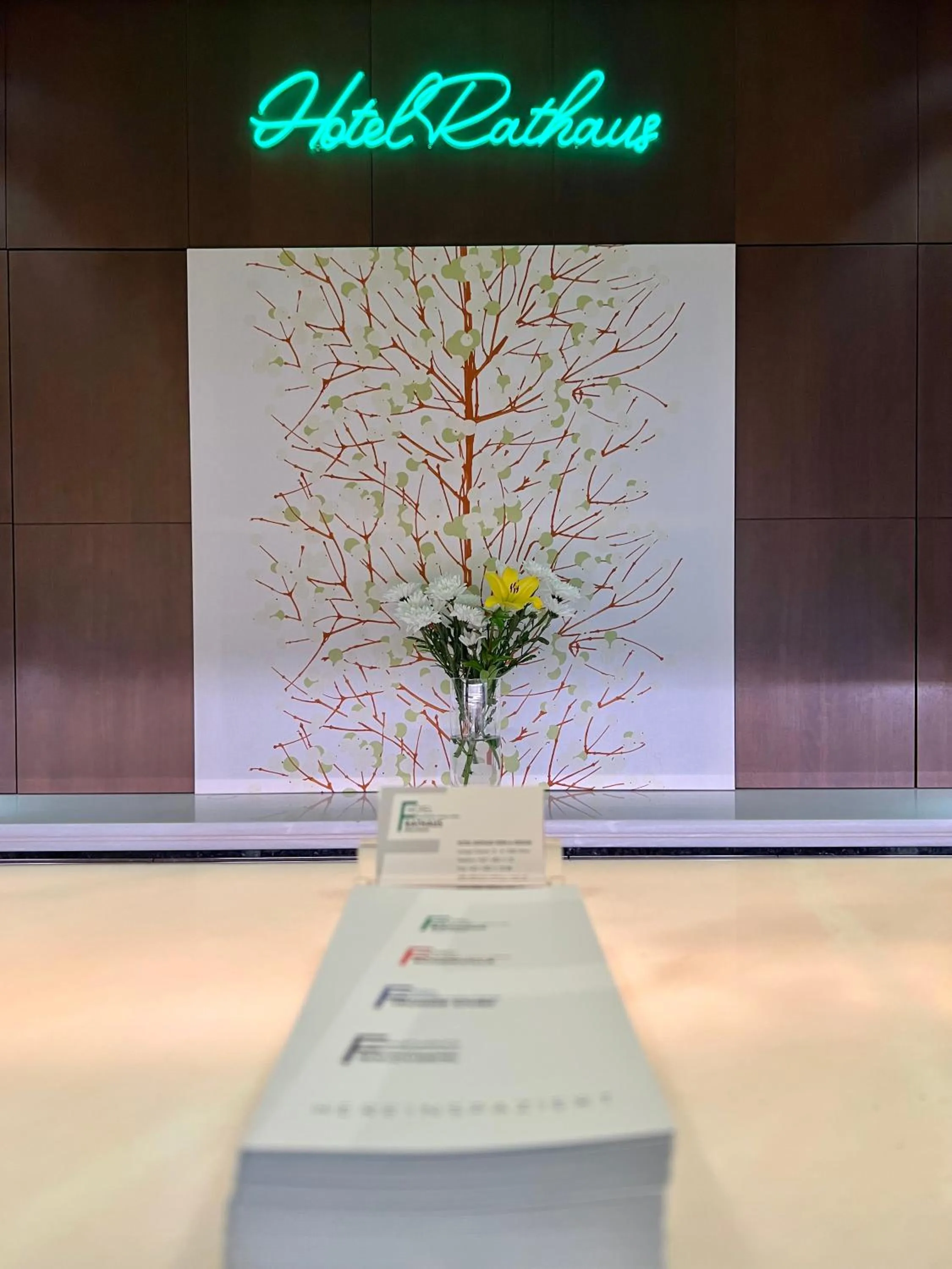 Lobby or reception in Hotel Rathaus - Wein & Design