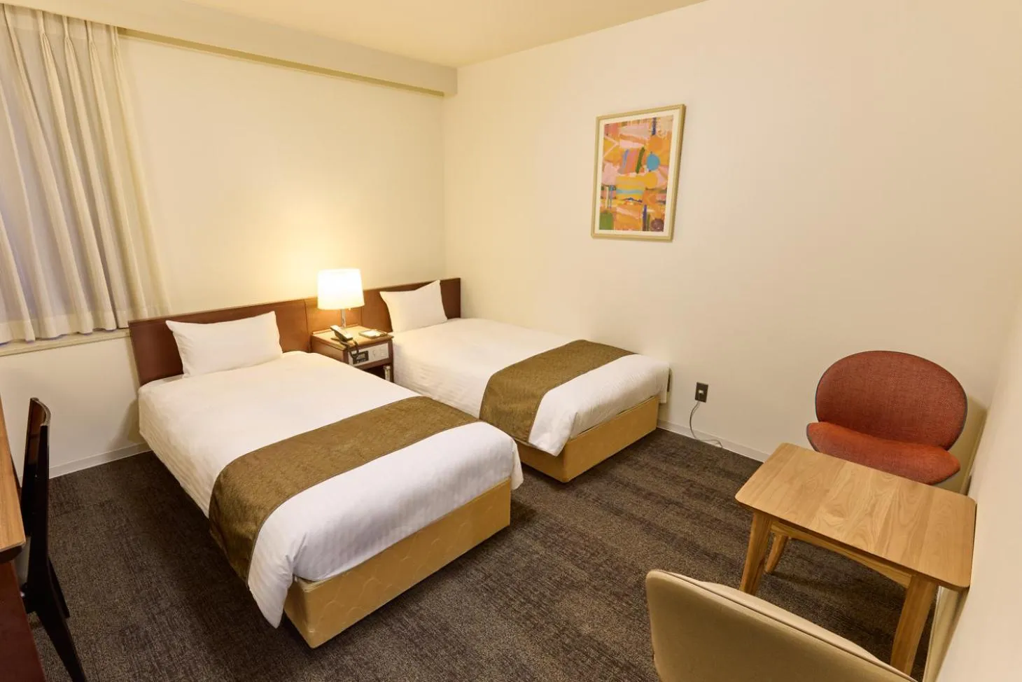 Bed in Ginza International Hotel