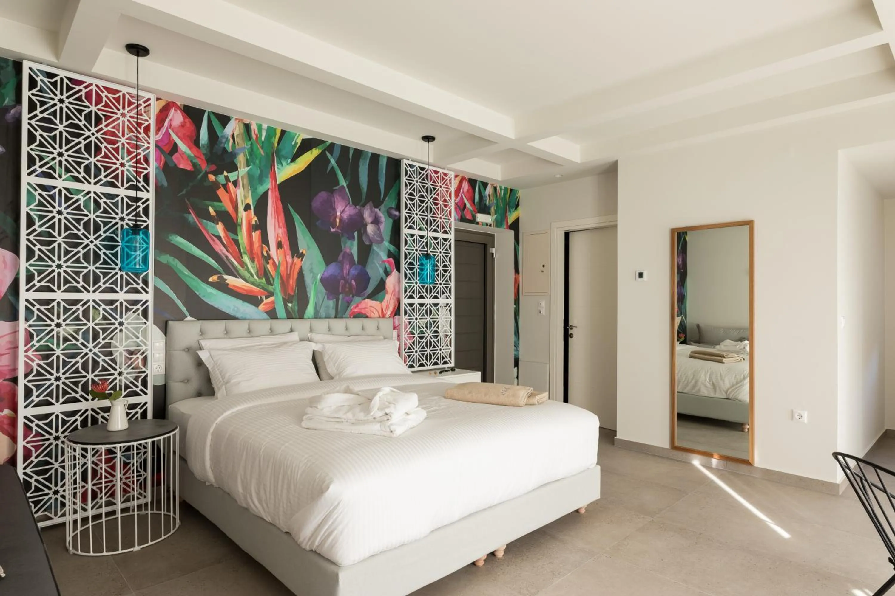 Bed in Anemolia Parga Suites