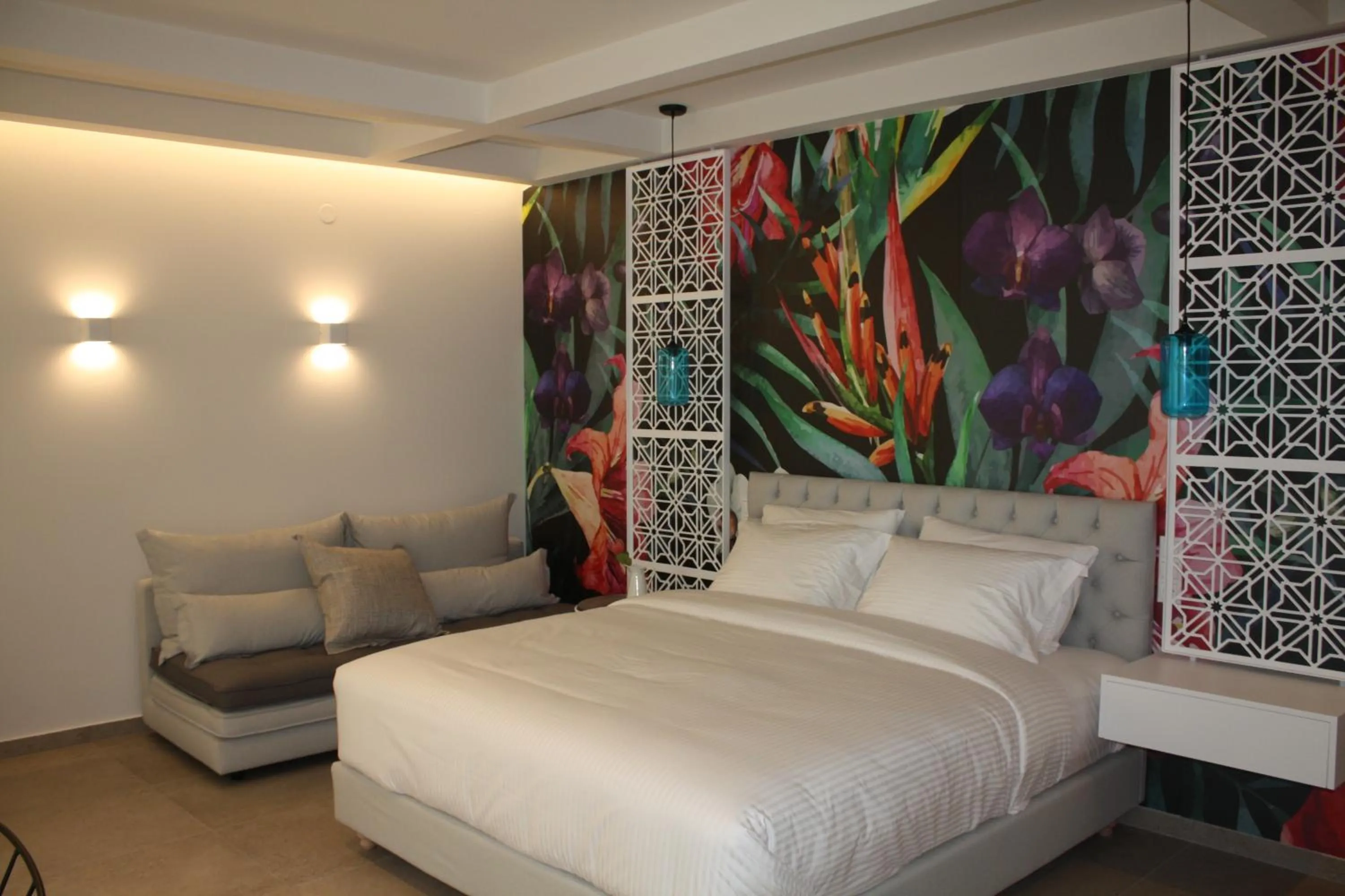 Bed in Anemolia Parga Suites