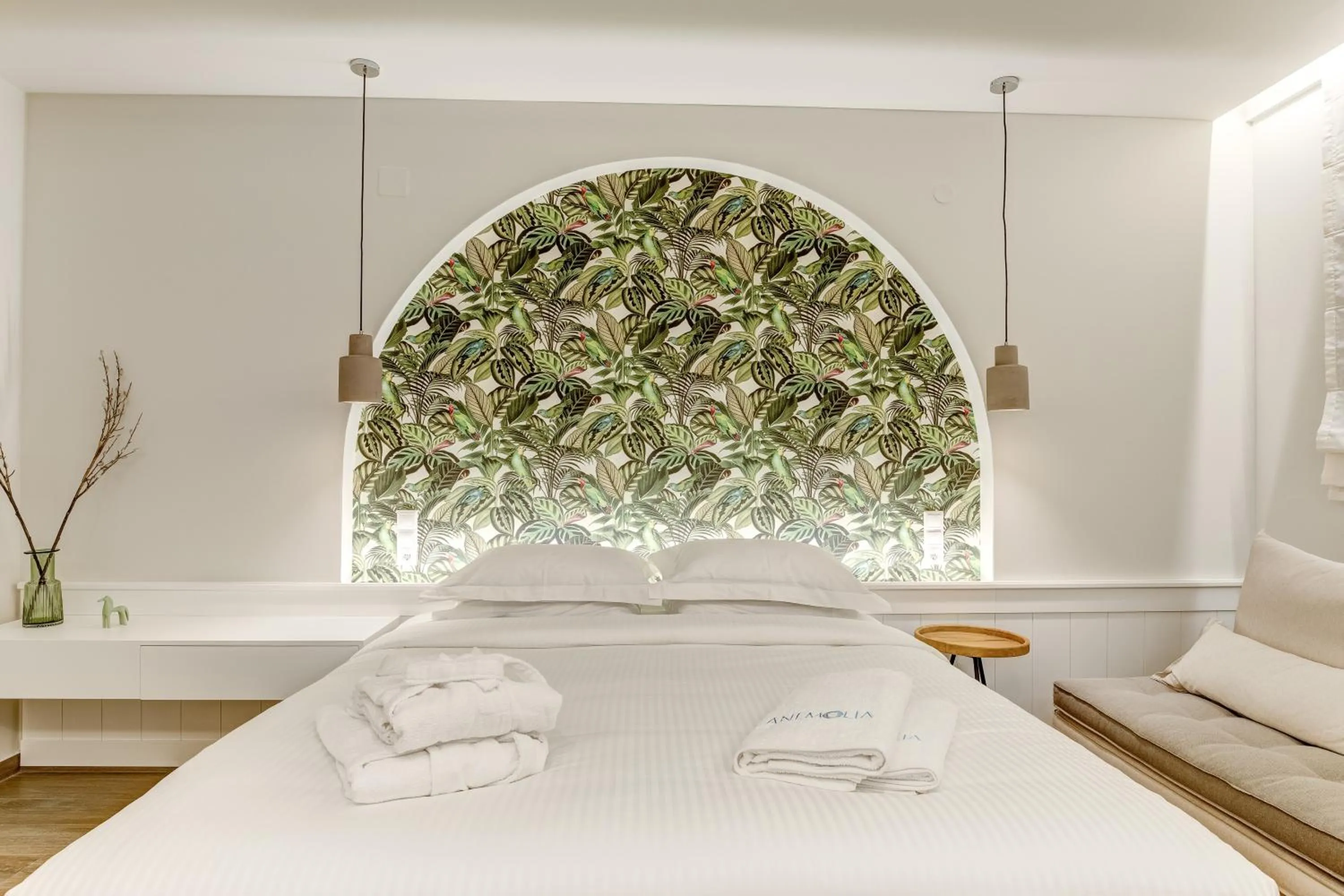 Bed in Anemolia Parga Suites