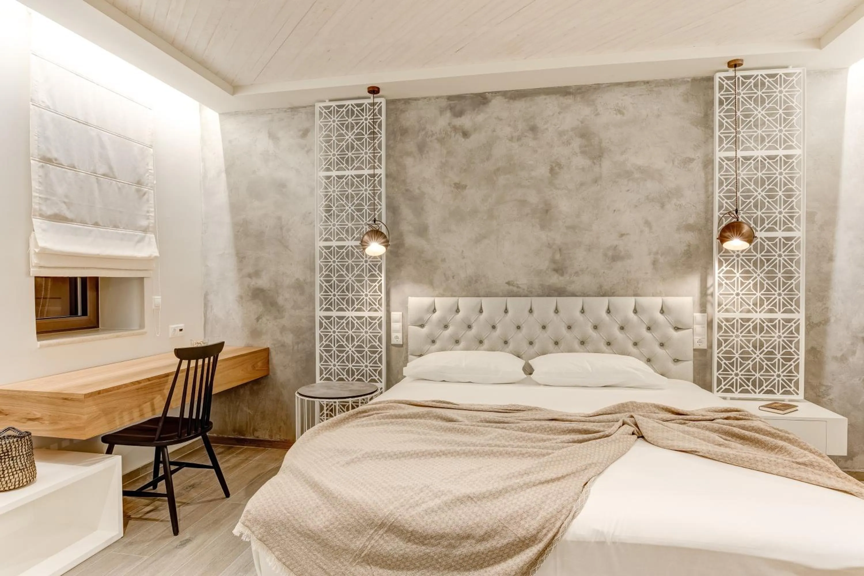 Bed in Anemolia Parga Suites