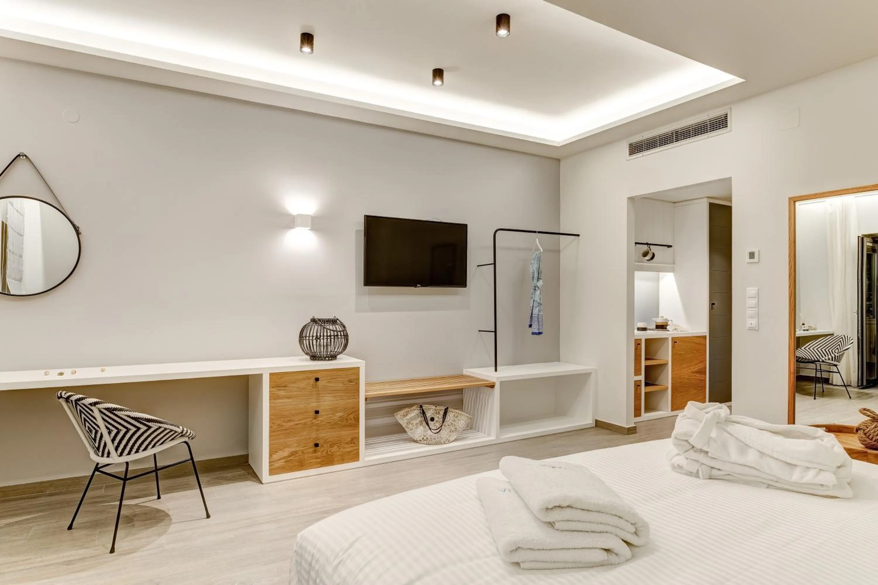 Bed in Anemolia Parga Suites