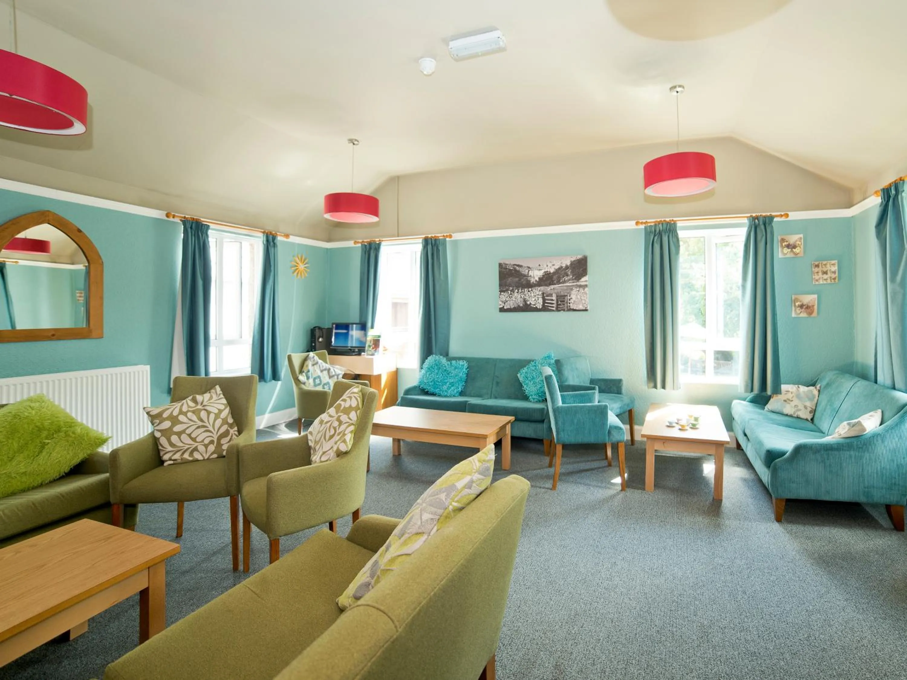 Seating area in YHA Malham